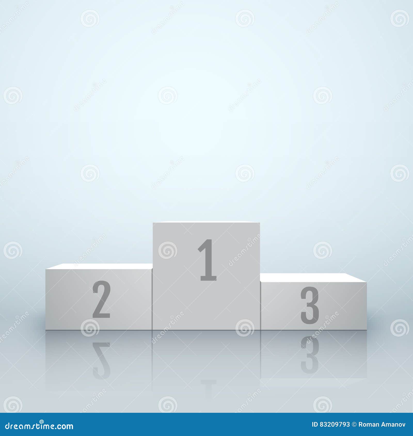 Empty Winners Podium for Award Ceremony. Vector Illustration Stock Vector -  Illustration of sport, object: 83209793, image size:1600x1690