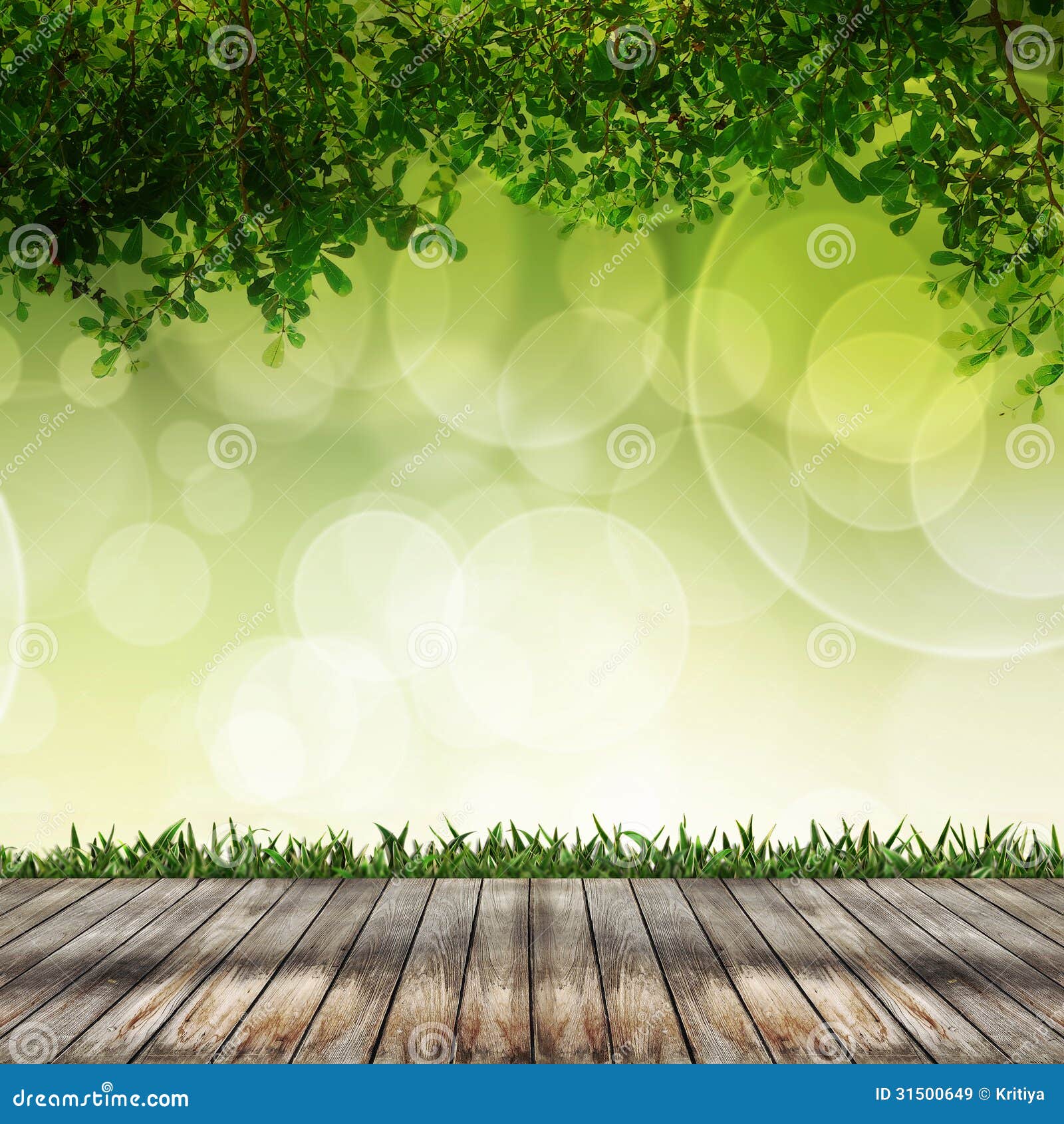 empty wood abstract background over bokeh beautiful 31500649