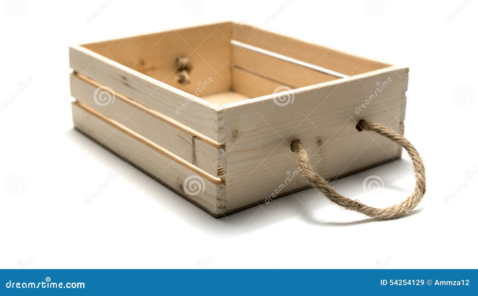 Empty wood box stock image. Image of white, isolated 54254129