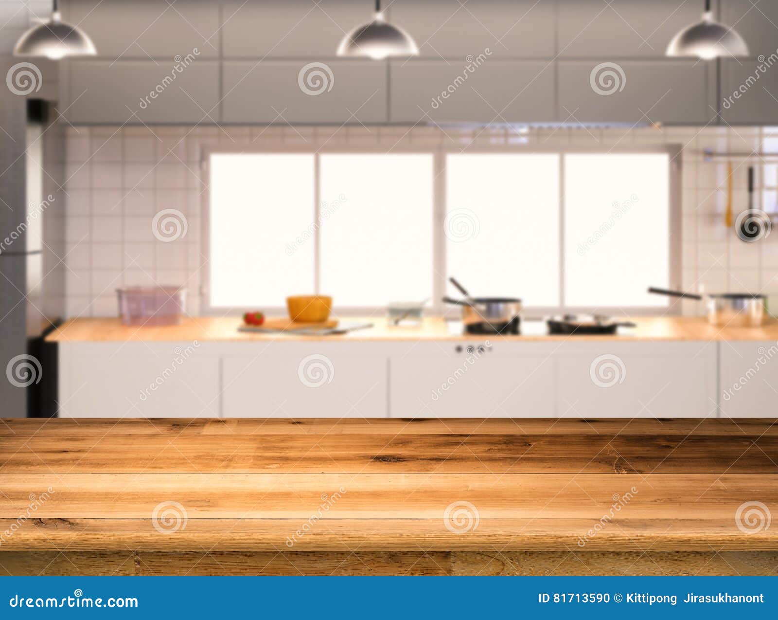 Empty wooden counter top stock photo. Image of table - 81713590