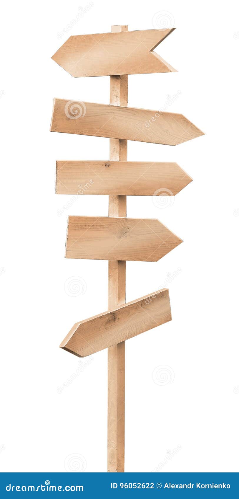 Empty wooden sign on white stock photo. Image of wood 96052622