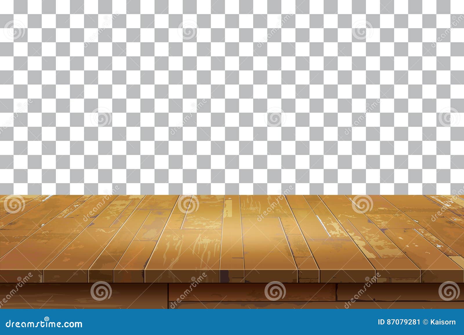 empty wooden table top background.old vintage shelf tex