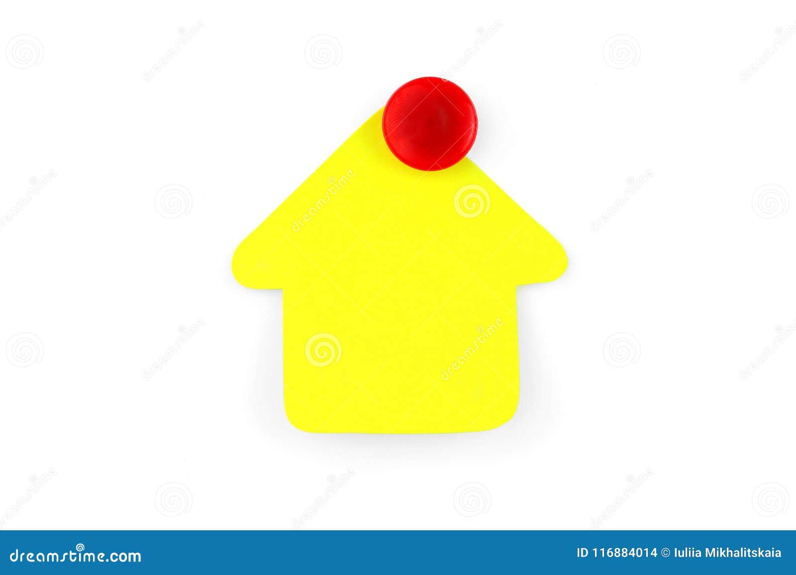 Empty Yellow Sticker on White Background Stock Photo Image of sticker