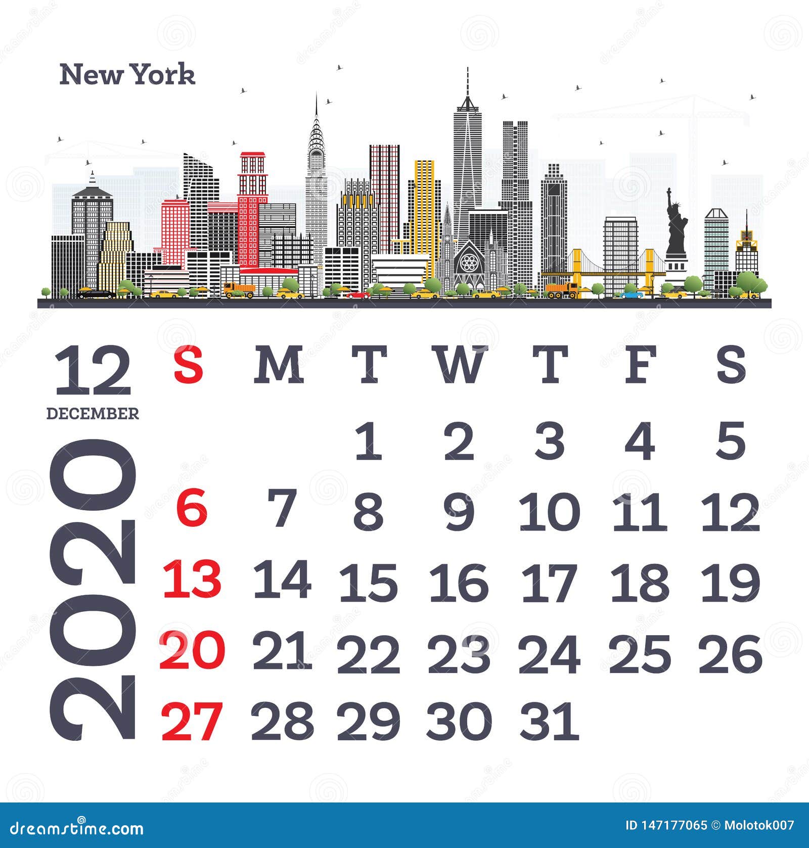 En Diciembre De 2020 Plantilla Del Calendario Con El Horizonte De New York City Ilustracion Del Vector Ilustracion De Calendario Plantilla 147177065 calendario 2000 diciembre