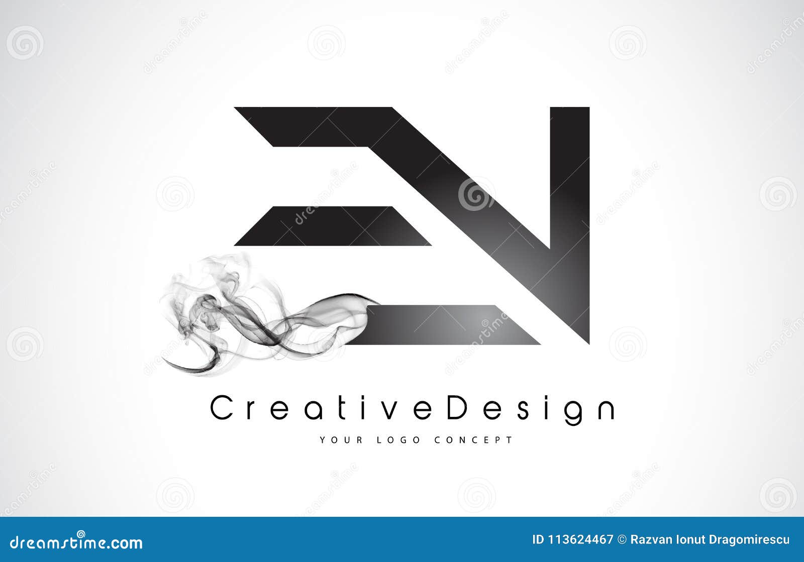 L letter logo design with creative red cut Vector Image