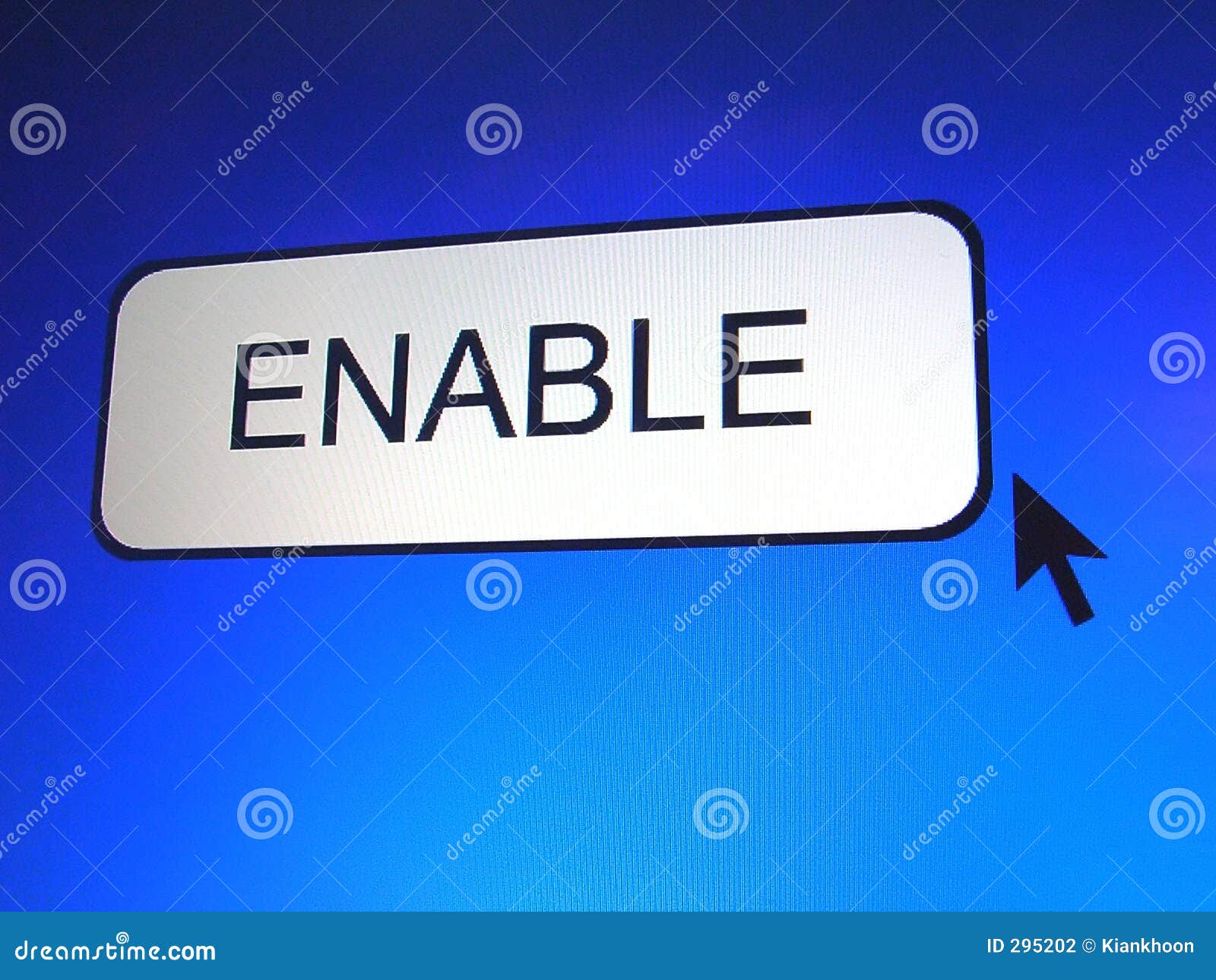 Enable Button stock illustration. Illustration of conceptual - 295202