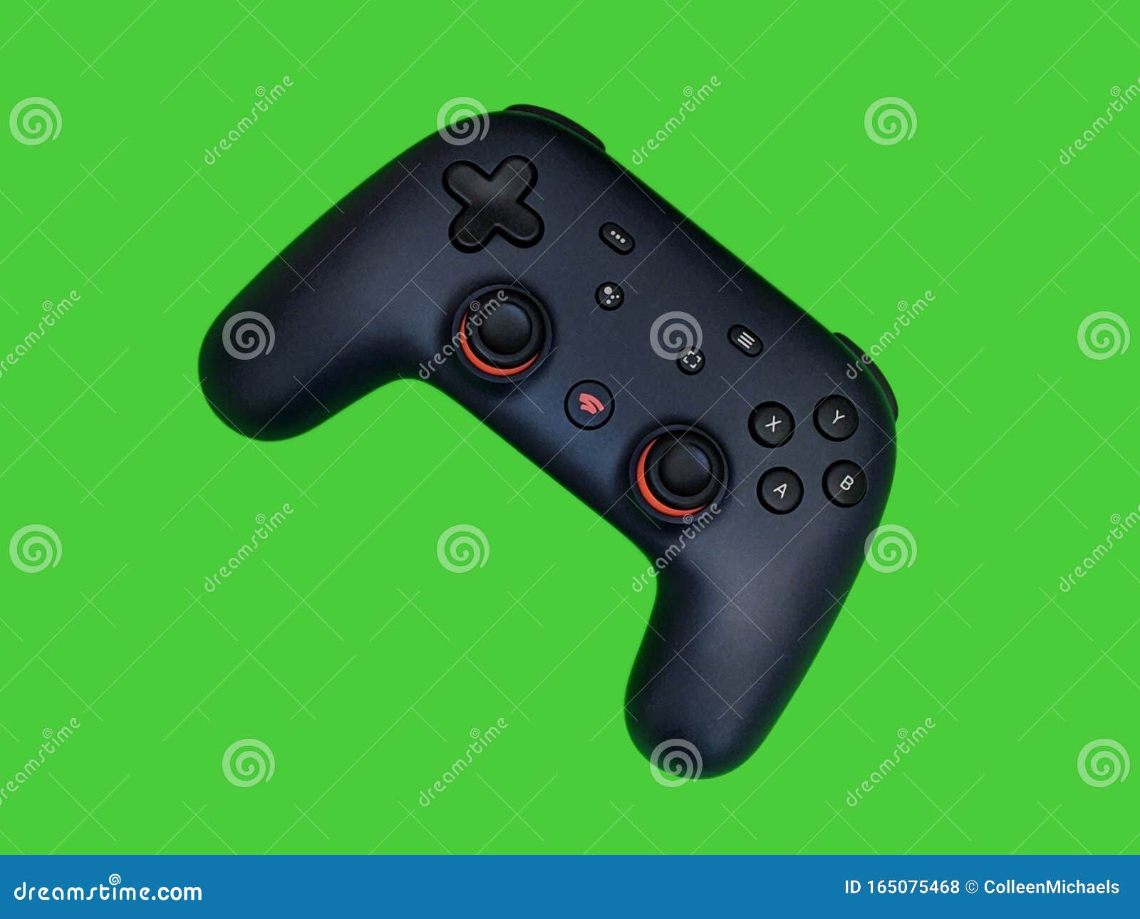 Fechamento De Uma Controladora De Jogos Do Google Stadia Que Está No Topo  De Uma Caixa Branca Contra Uma Imagem Editorial - Imagem de colorido,  cromo: 164691720