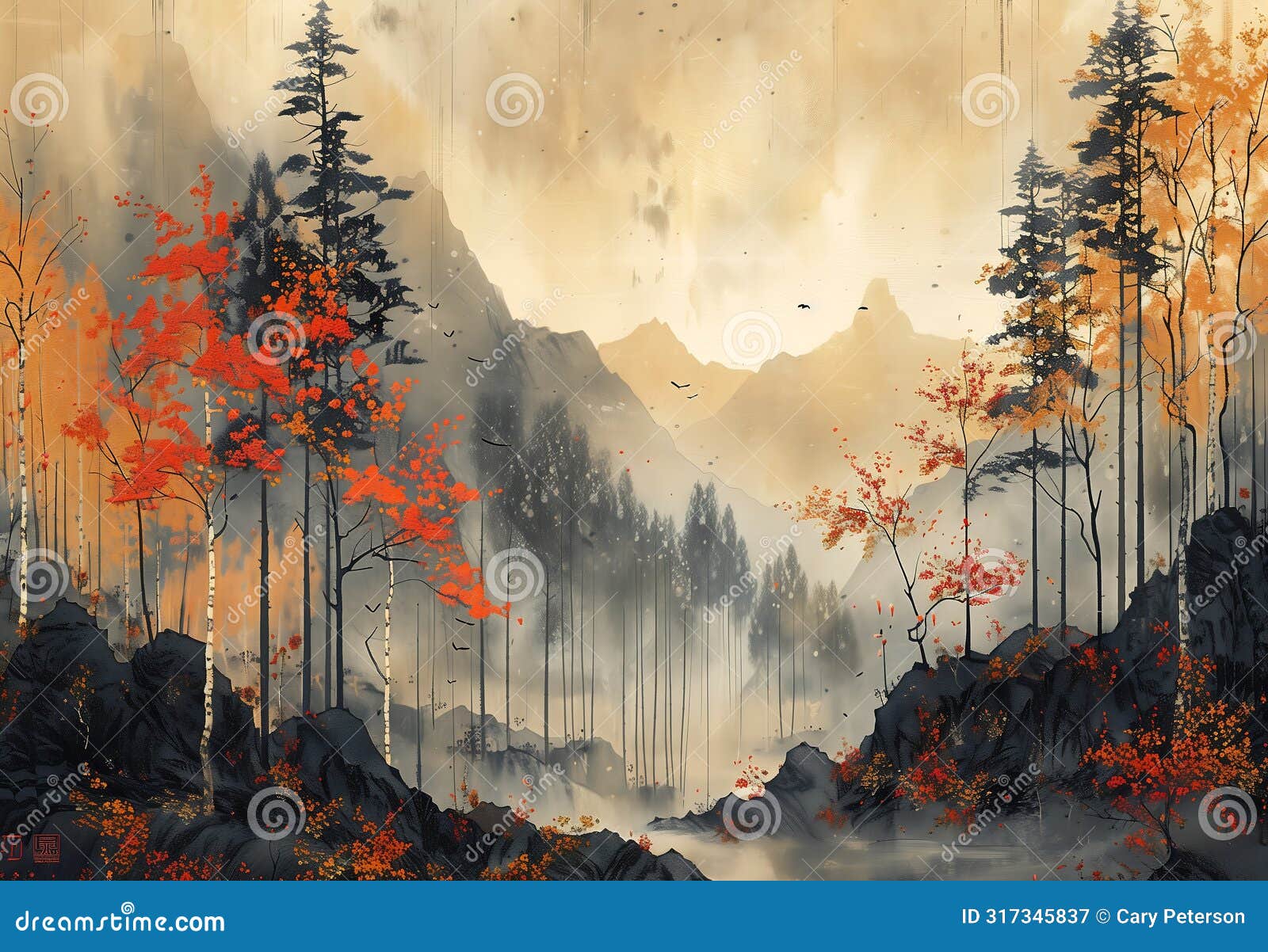 enchanting autumn: a visual journey through a hidden bamboo fore