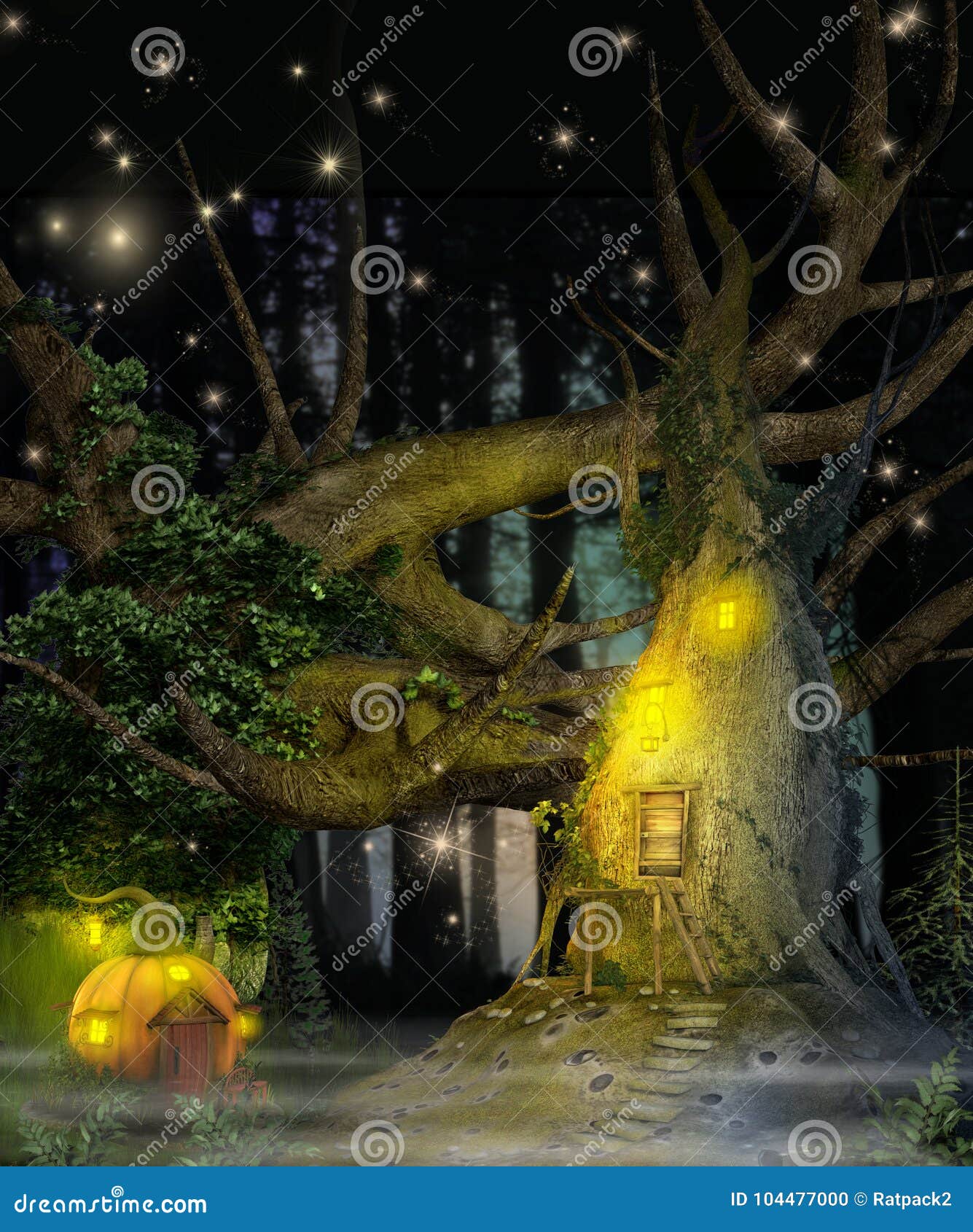 enchanting fantasy fairy tree house