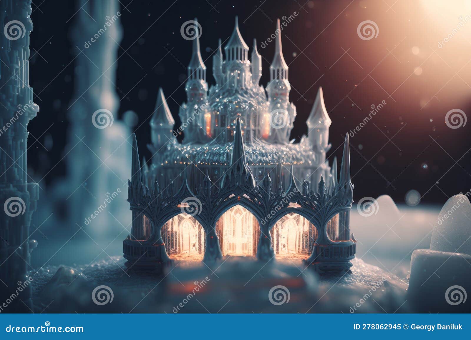 Enchanting Frozen Wonderland: Unreal Engine 5 S Hyper-Detailed Ice Palace with Bokeh and Ultra 