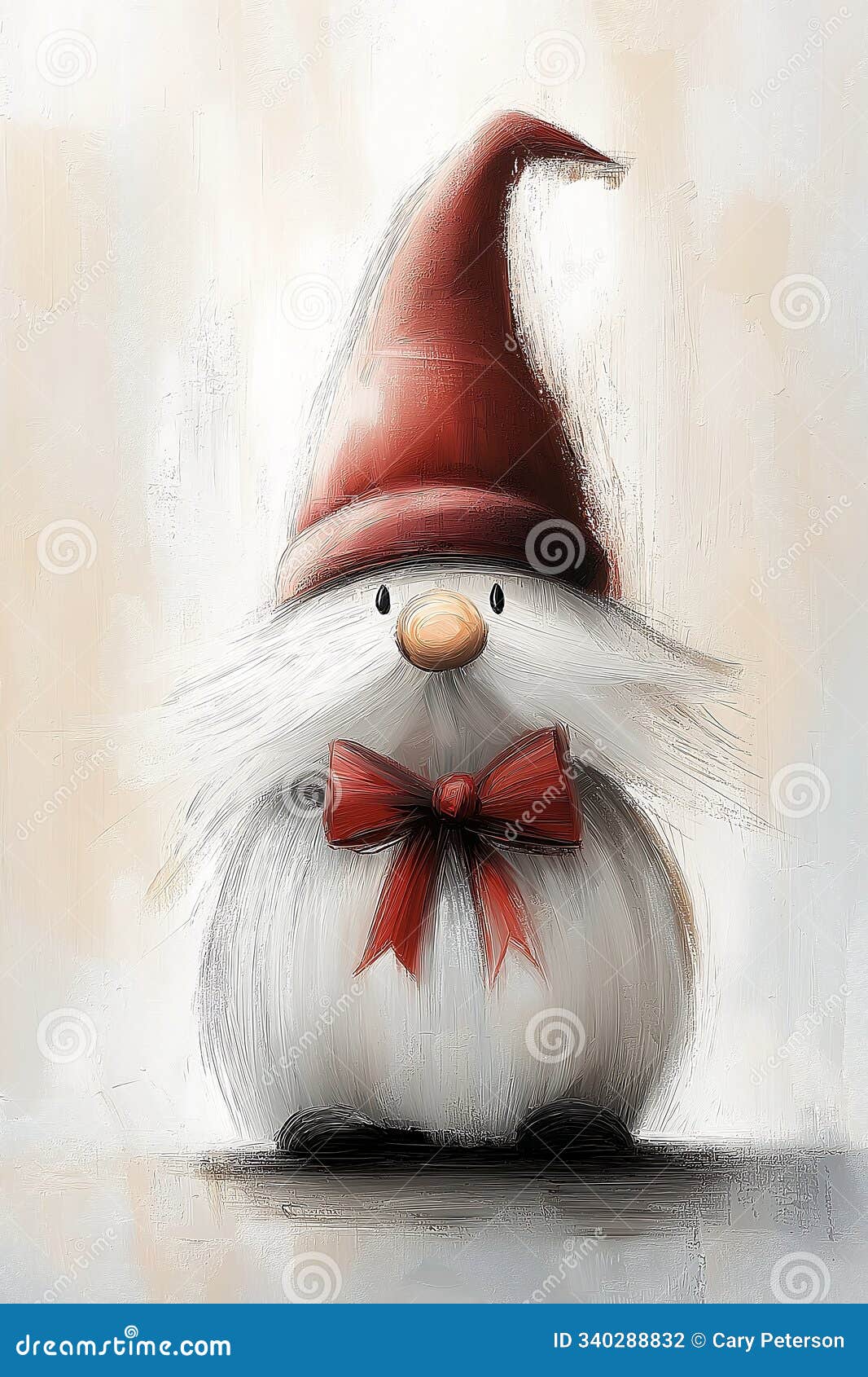 enchanting gnome: a whimsical portrait of a trendy, soft-colored
