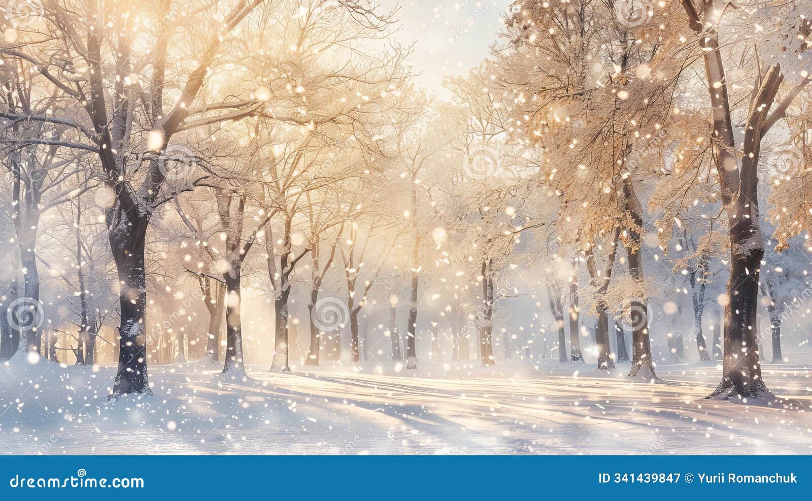 enchanting winter forest a serene landscape bathed in ethereal light and snow laden trees