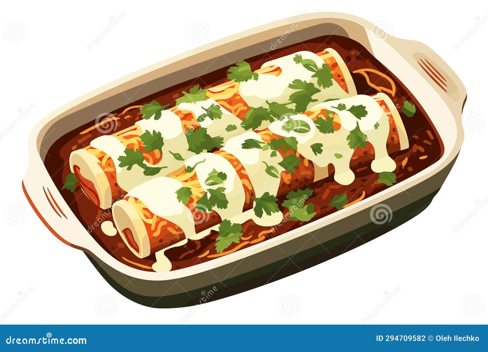Enchiladas Vector Flat Minimalistic Isolated Vector Style Illustration