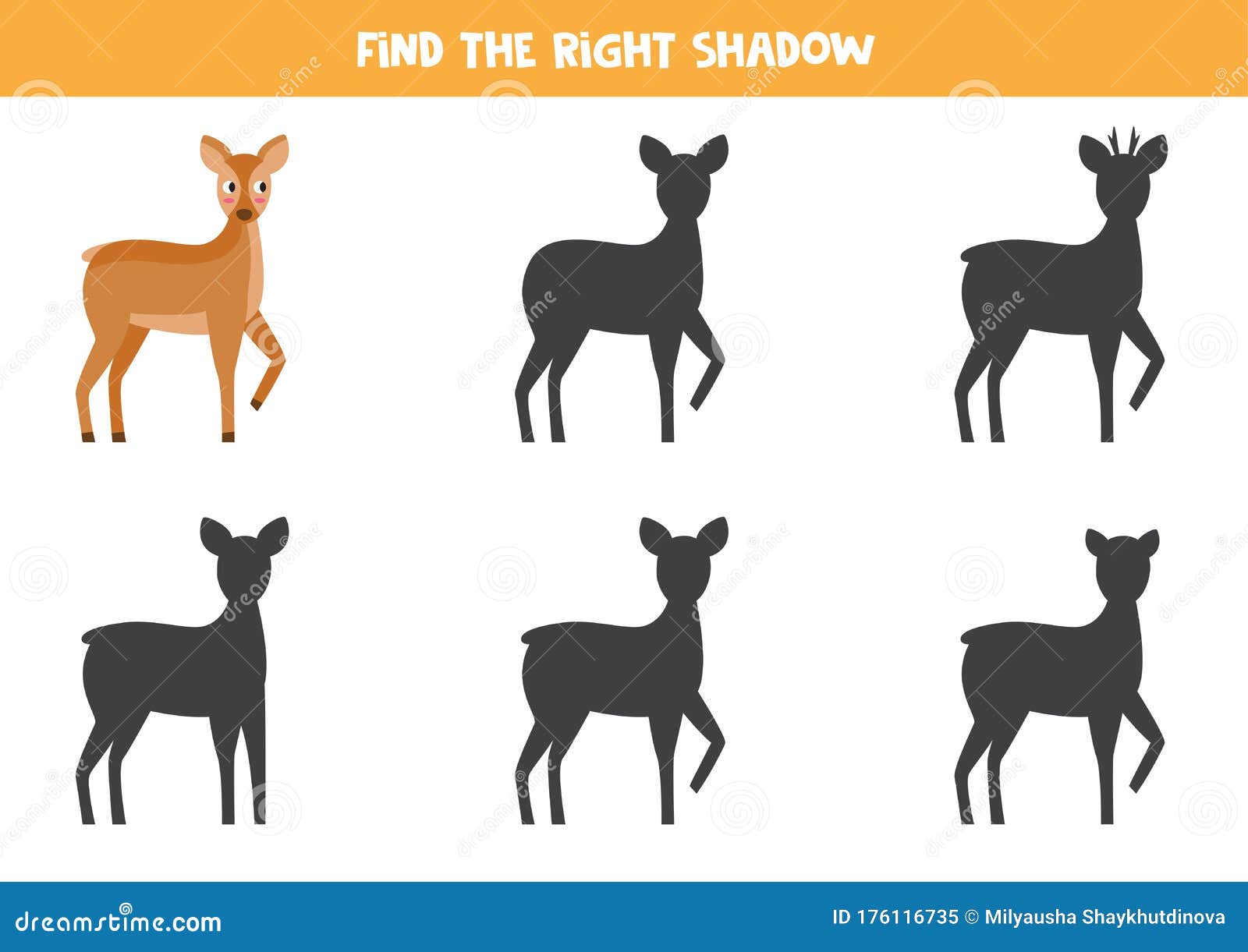 Encontre a sombra certa .. jogos educativos. jogos de lógica para chi