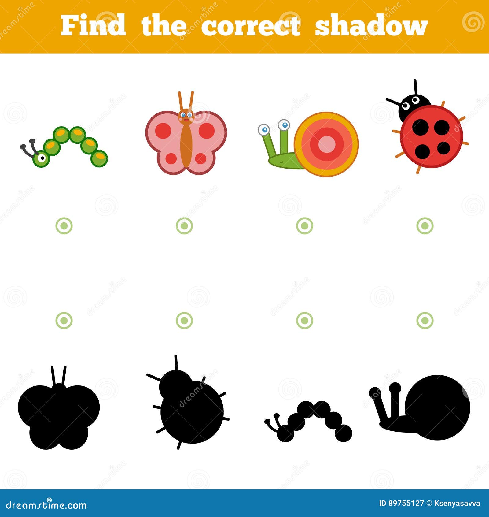jogo de educação para crianças encontre o conjunto de sombra
