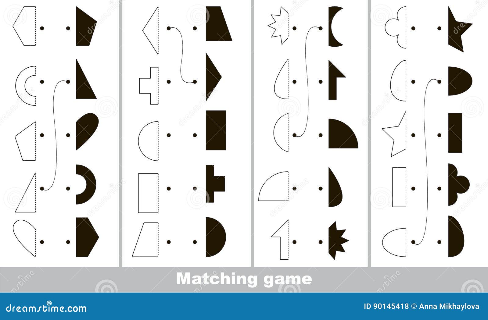 Encontre a sombra correta. jogo educativo para crianças. desenhos para  colorir insetos, nível de jogo simples para crianças em idade pré-escolar