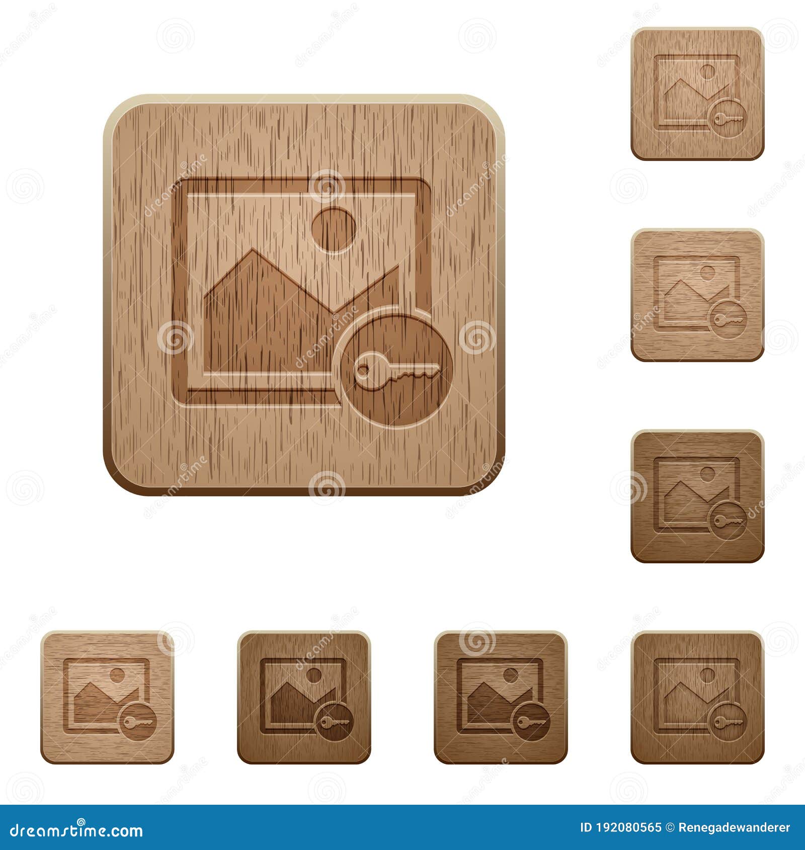 encrypt image wooden buttons