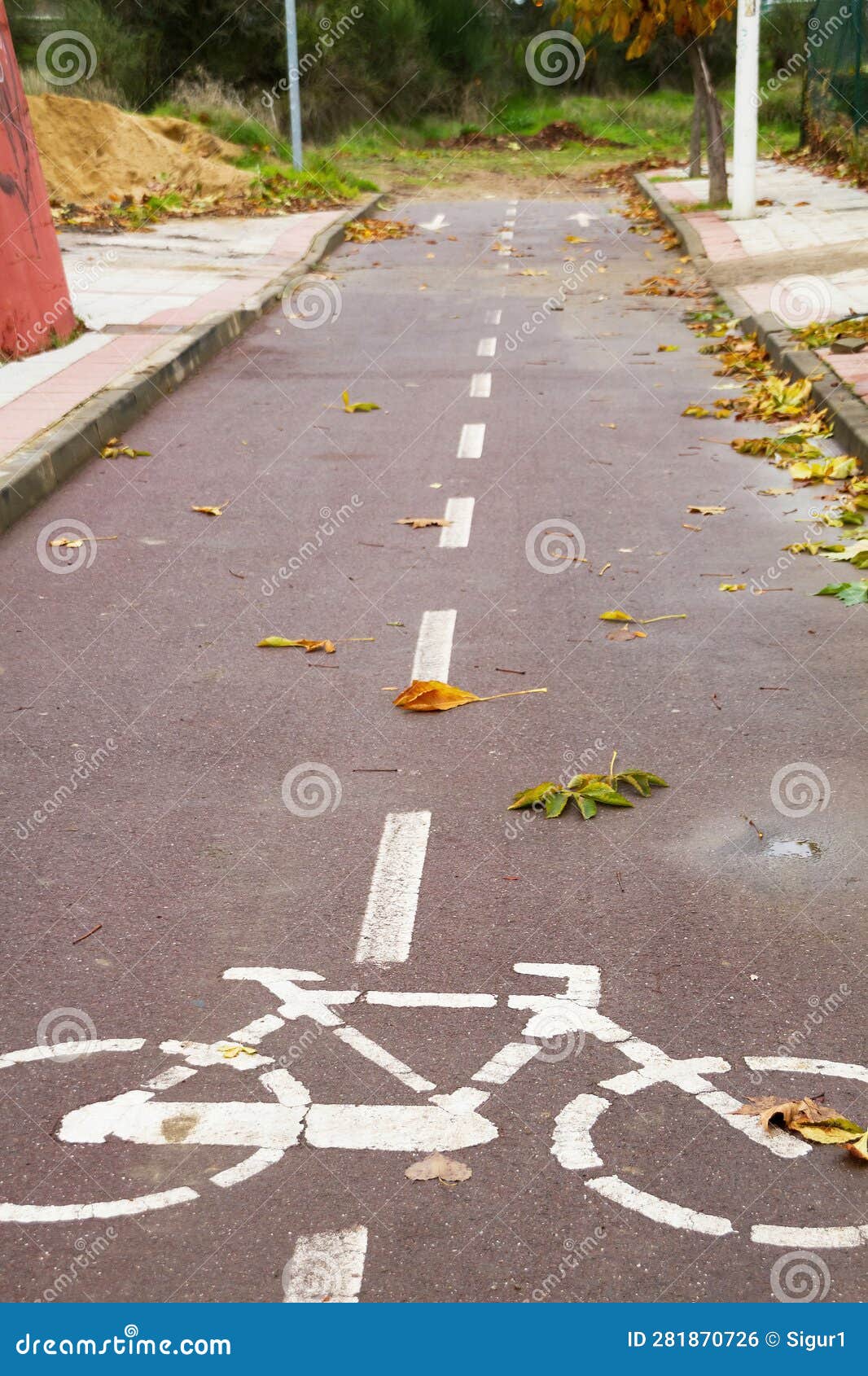 end of cycling route