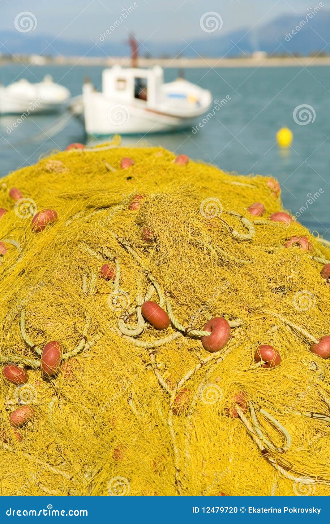 End of fishing day stock photo. Image of mediterranean 12479720