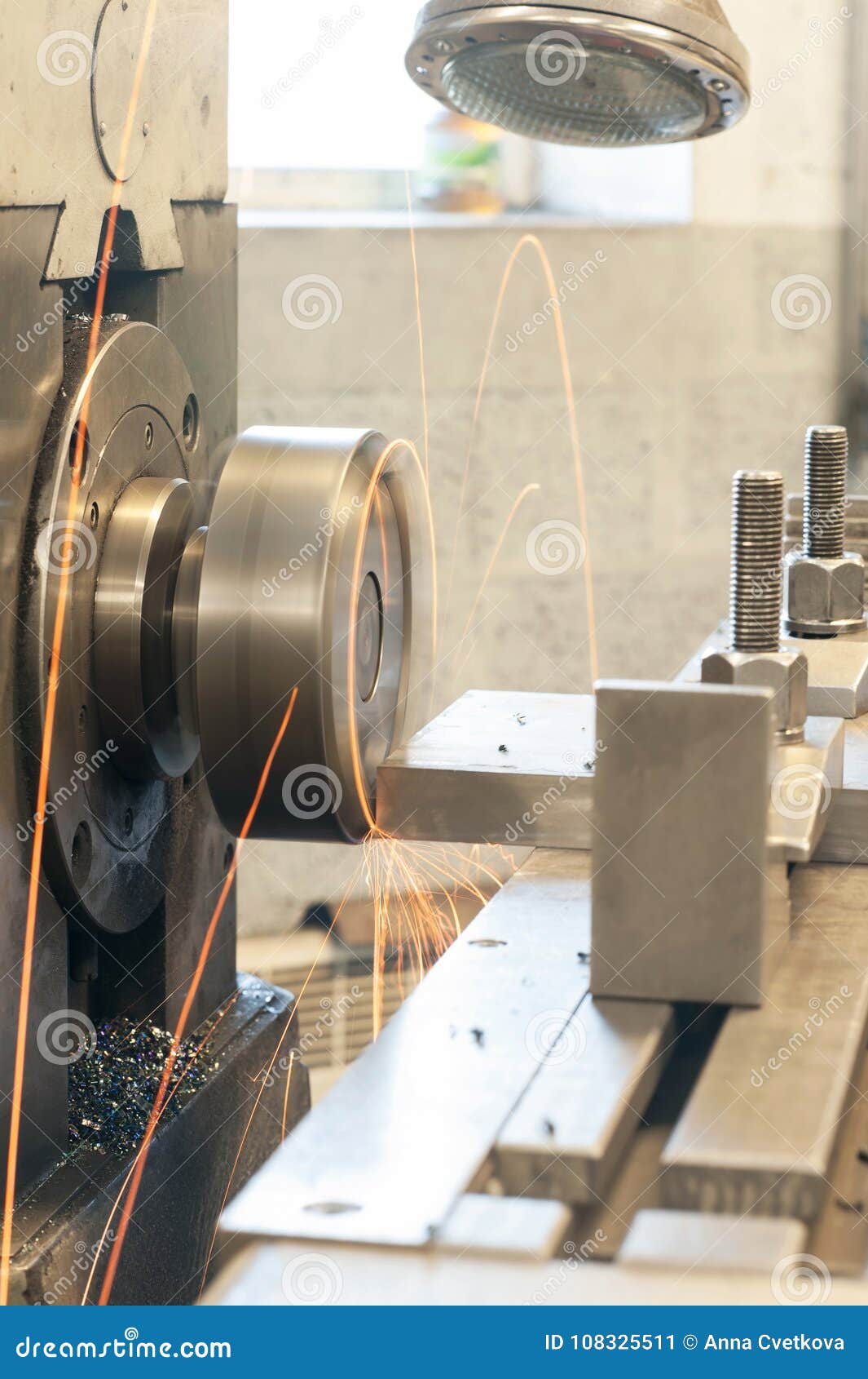 End Milling with Horizontal Side Mill Machine. Metalworking, Stock