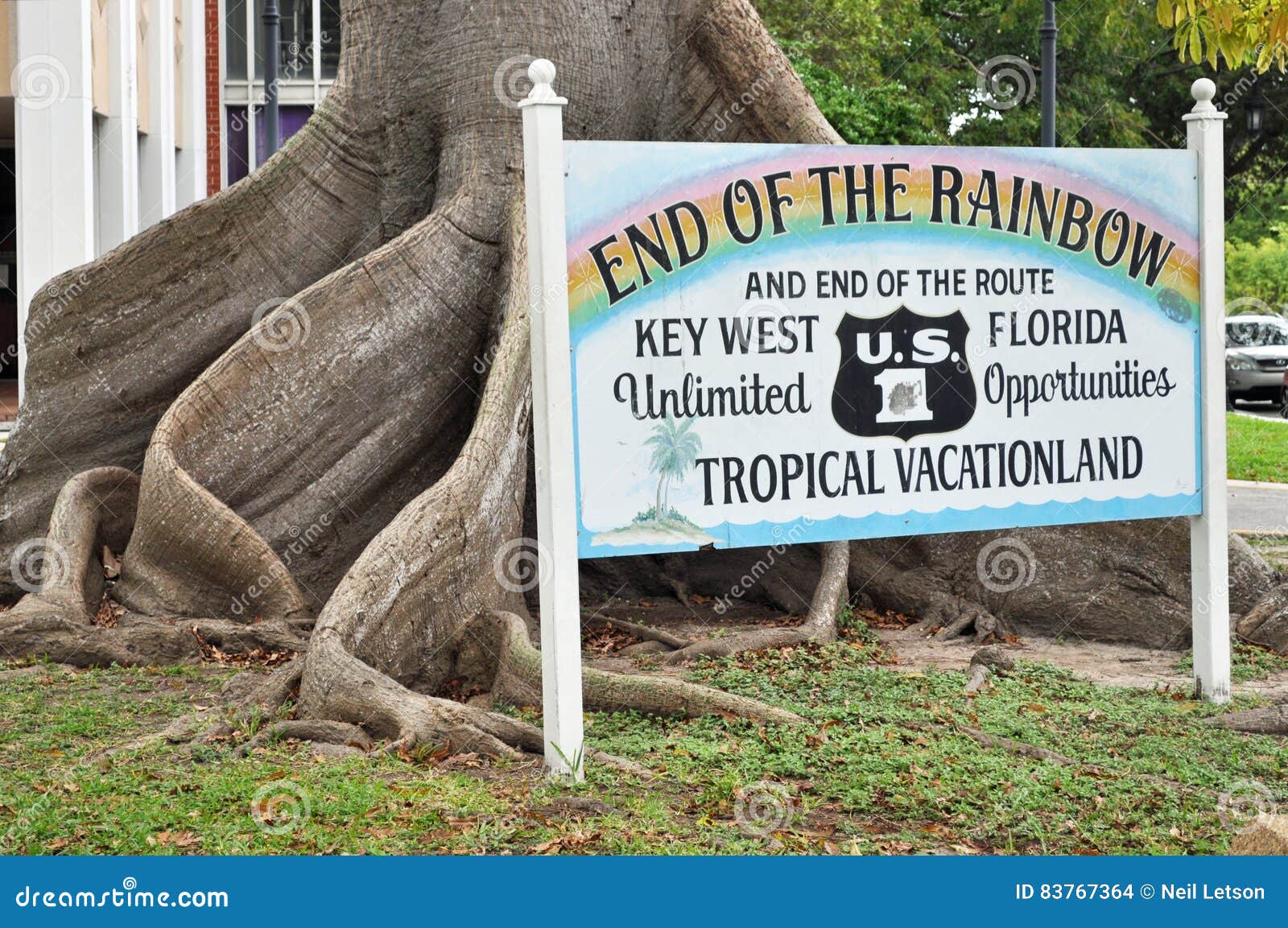 End Of The Rainbow Sign Editorial Stock Image Image Of Florida