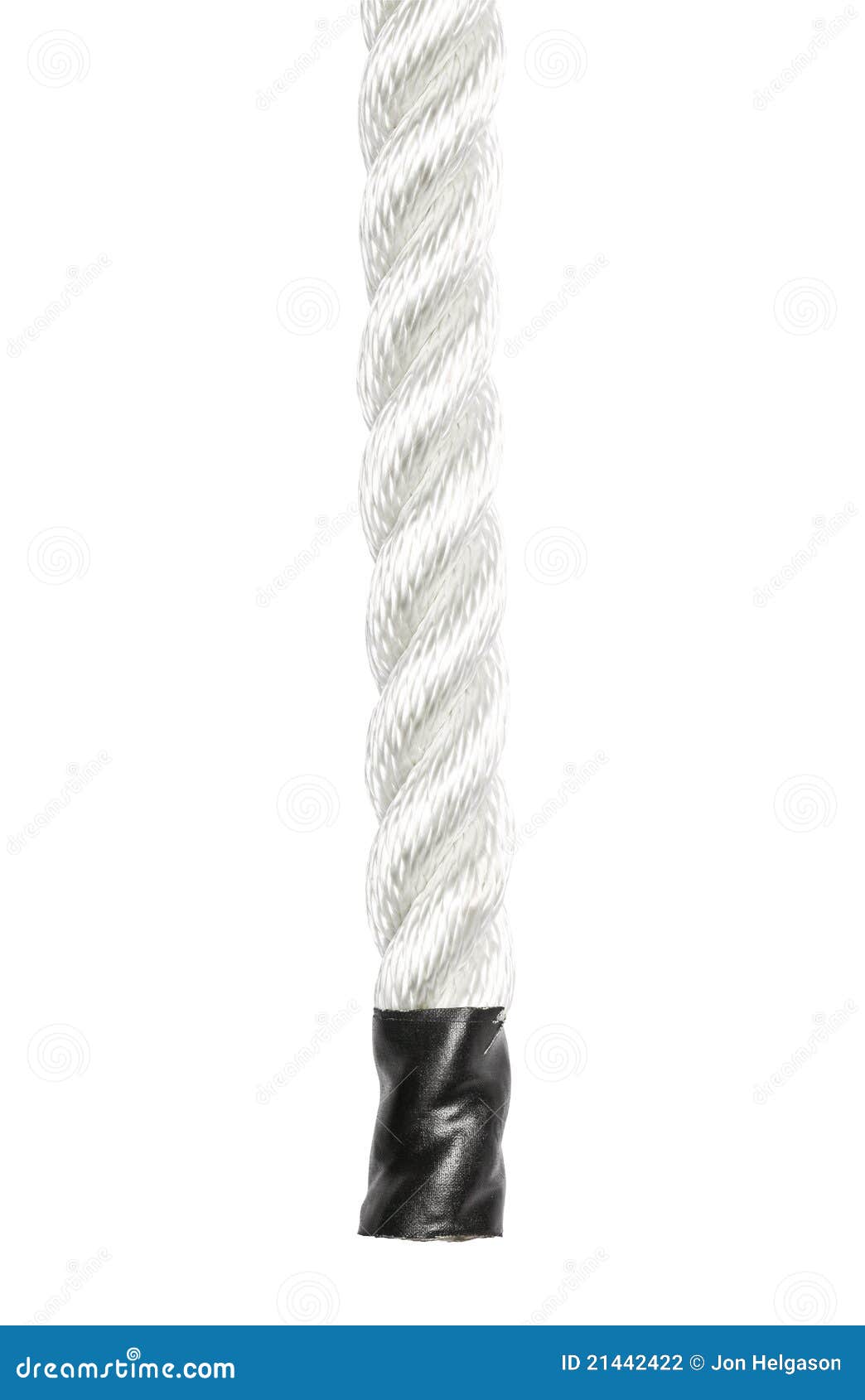 End of the rope closeup stock photo. Image of studioshot 21442422