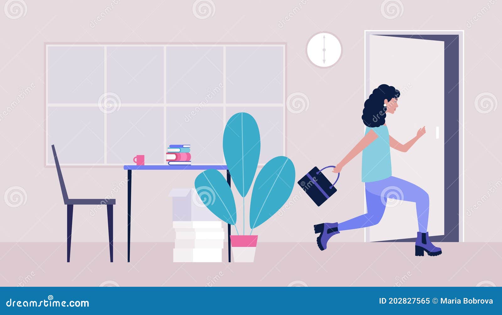 End of the working day stock vector. Illustration of chat 202827565