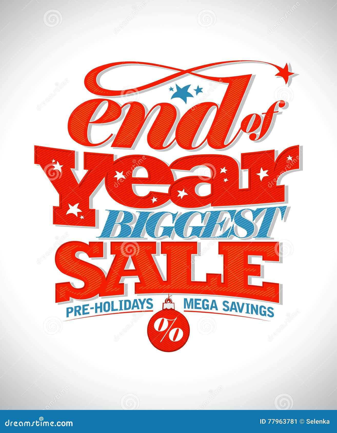 end of year biggest sale banner.