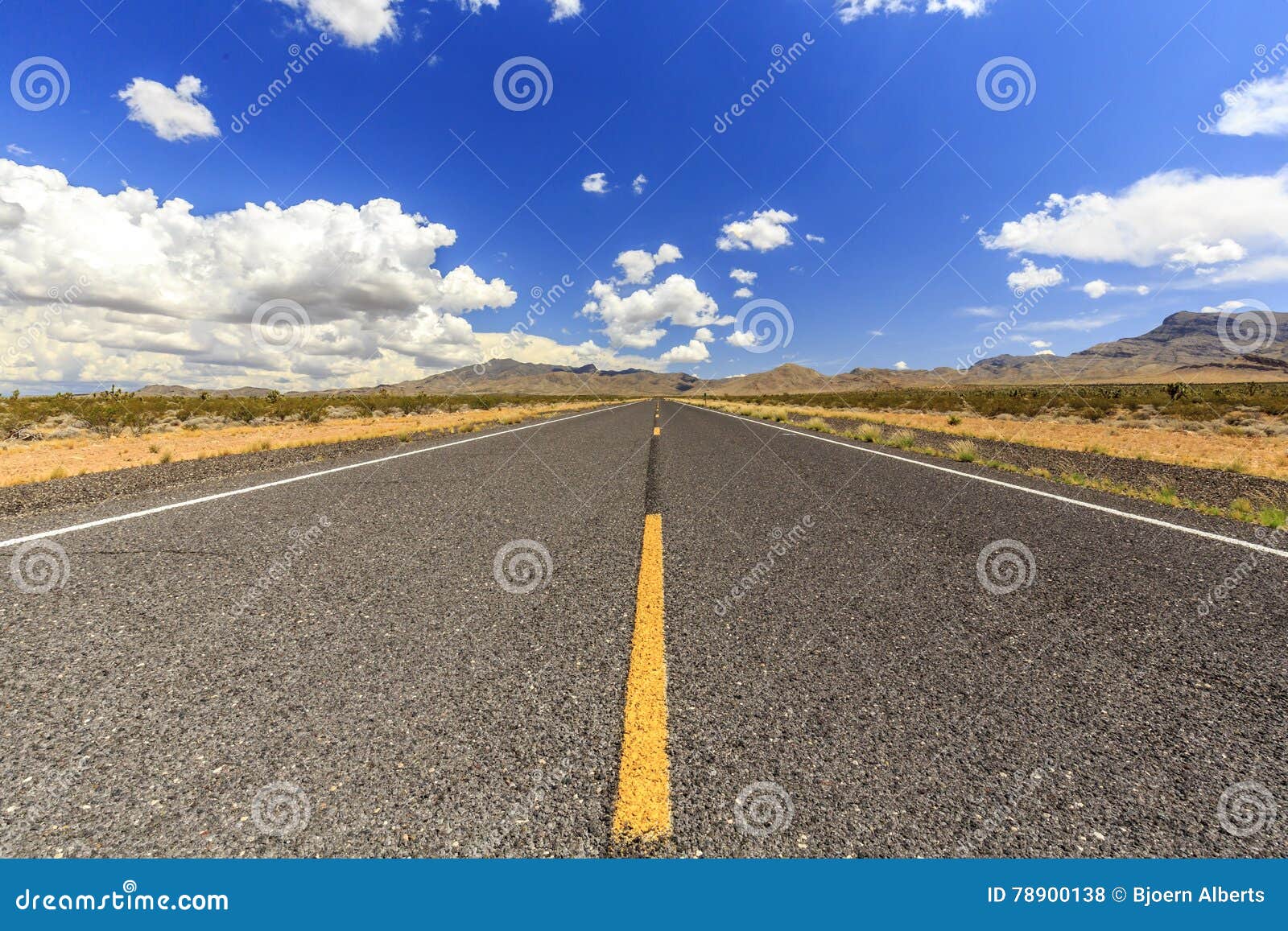 Endless Highway 91 NearLittlefield Stock Photo - Image of color