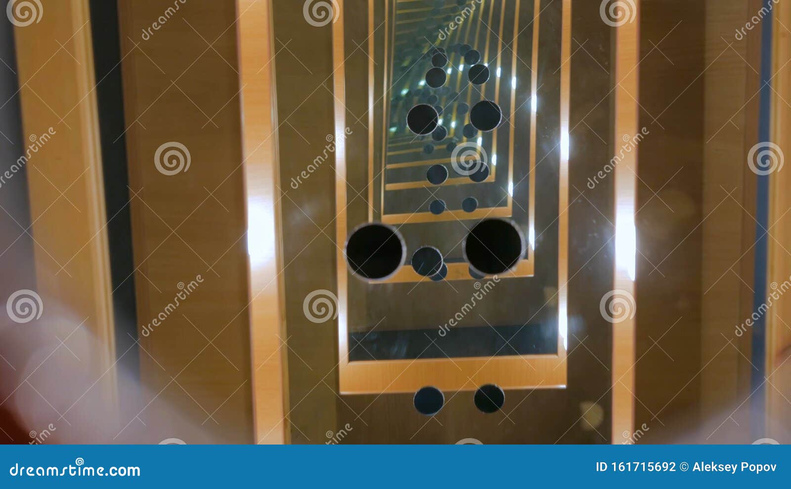 Endless mirror tunnel stock photo. Image of fractal 161715692