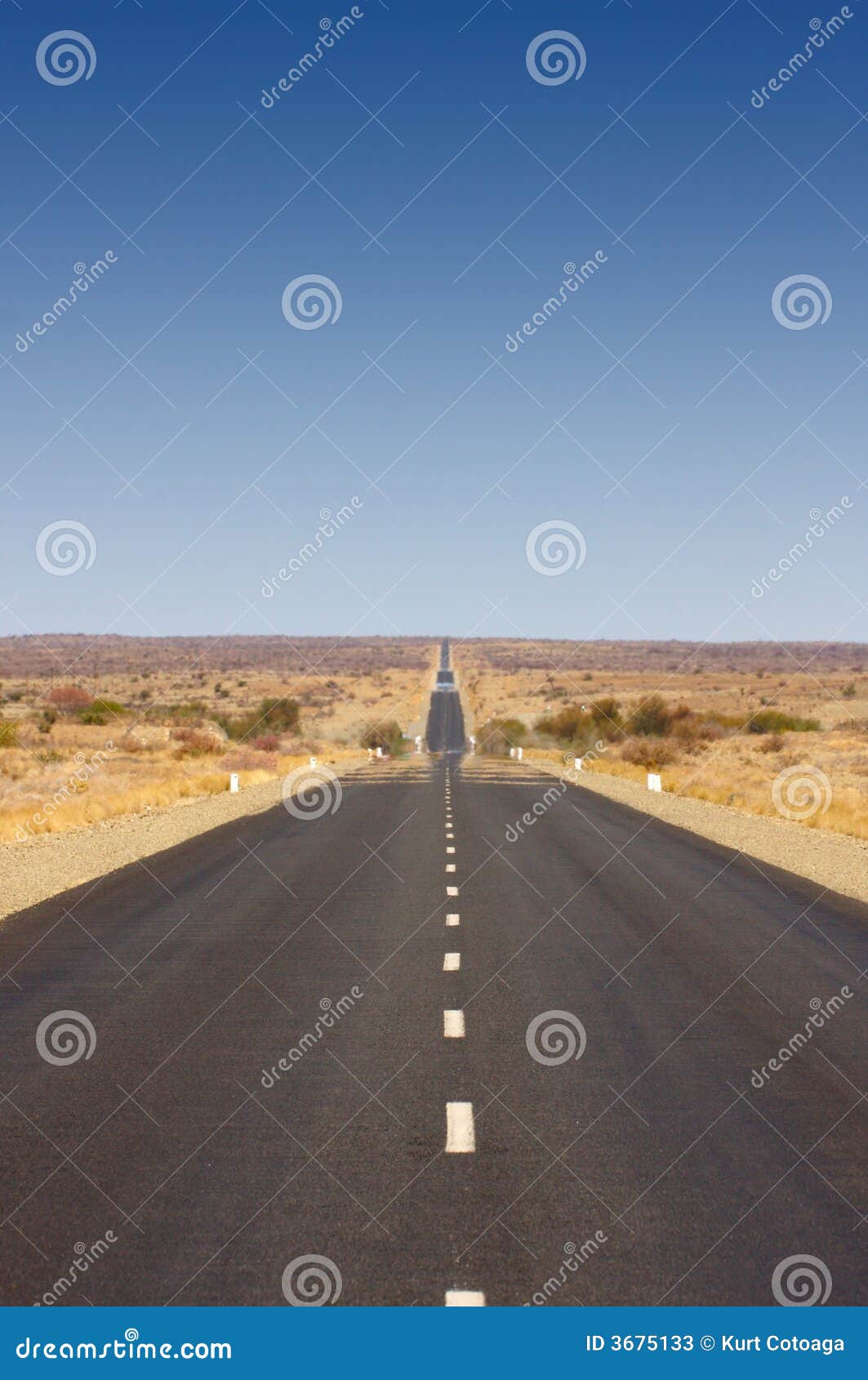 Endless Road (B1 in Namibia) Stock Image Image of road, sand 3675133