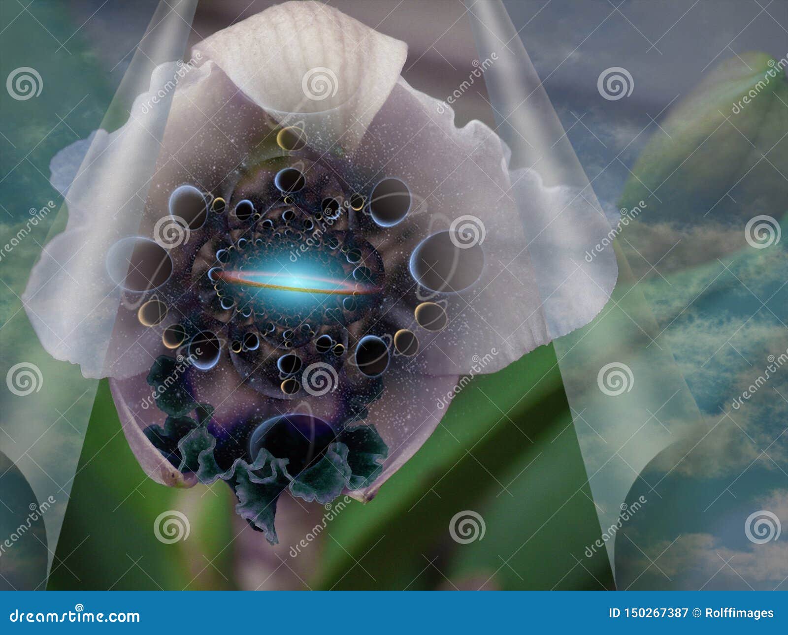 Endless spacel flower stock illustration. Illustration of miracle