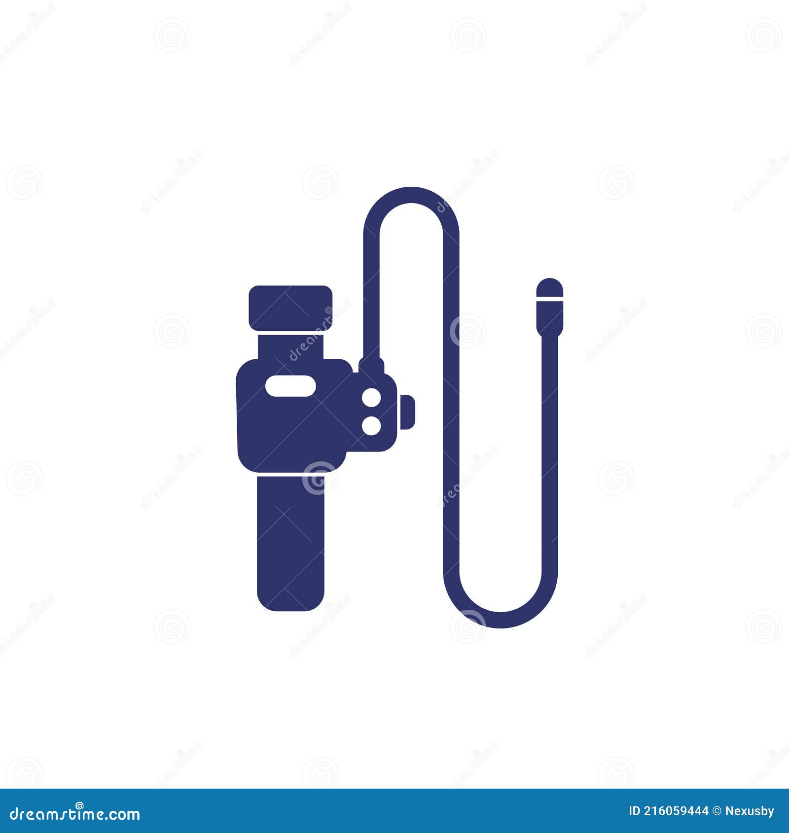 endoscope-for-colonoscopy-icon-on-white-vector-stock-vector