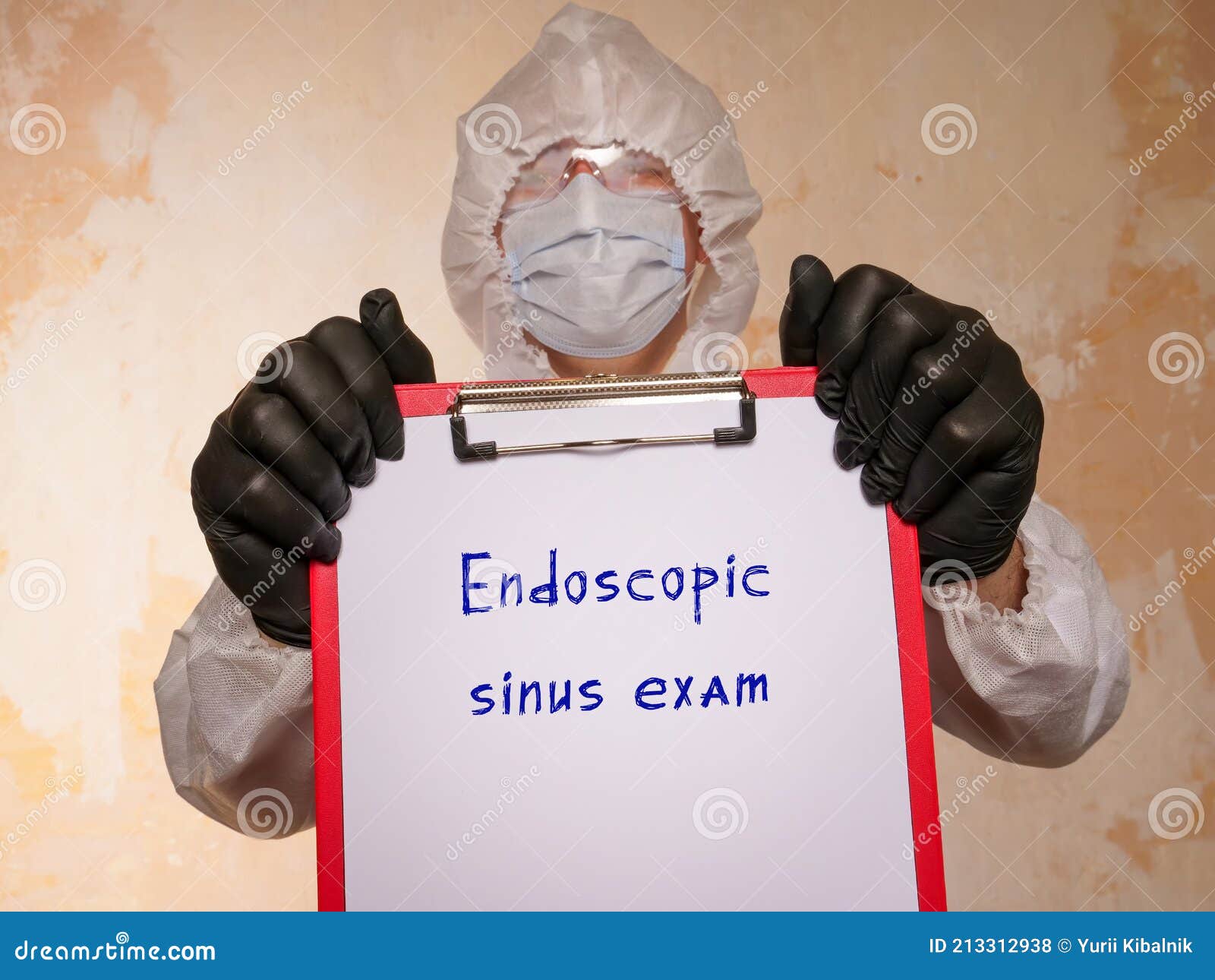Endoscopic Sinus Exam Sign on the Sheet Stock Photo Image of sinus