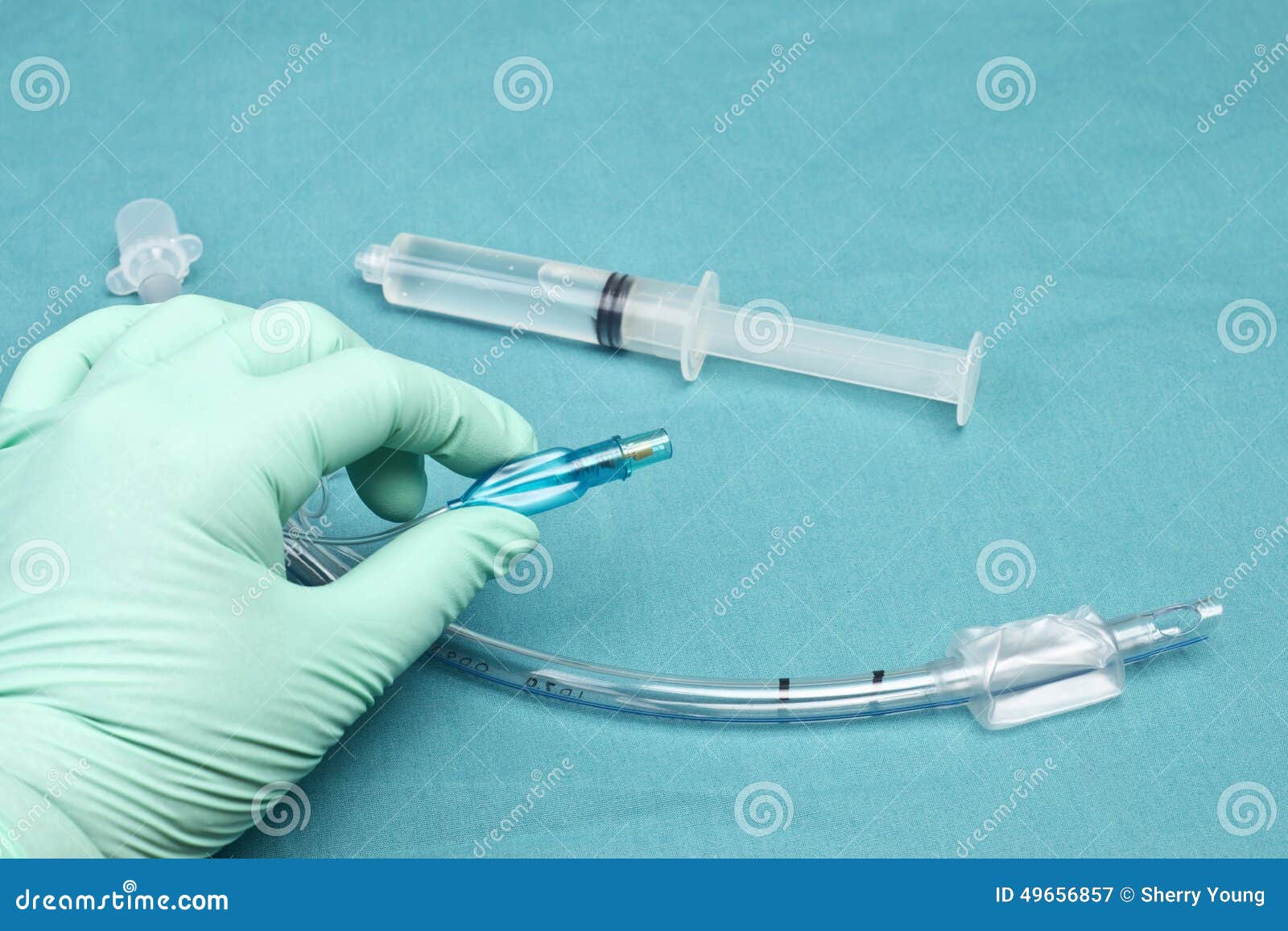 Endotracheal Tube, HME Filter, Carbon Dioxide Sensor, Patient Connected