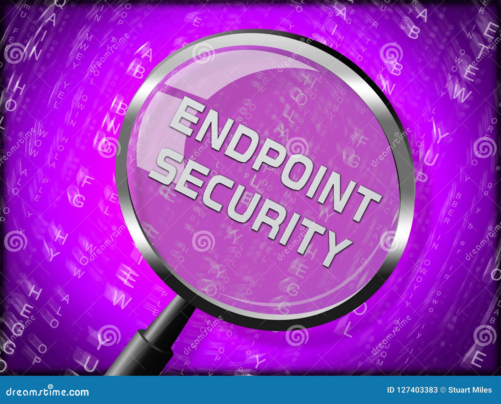 Endpoint Security Safe System Protection 3d Illustration Stock