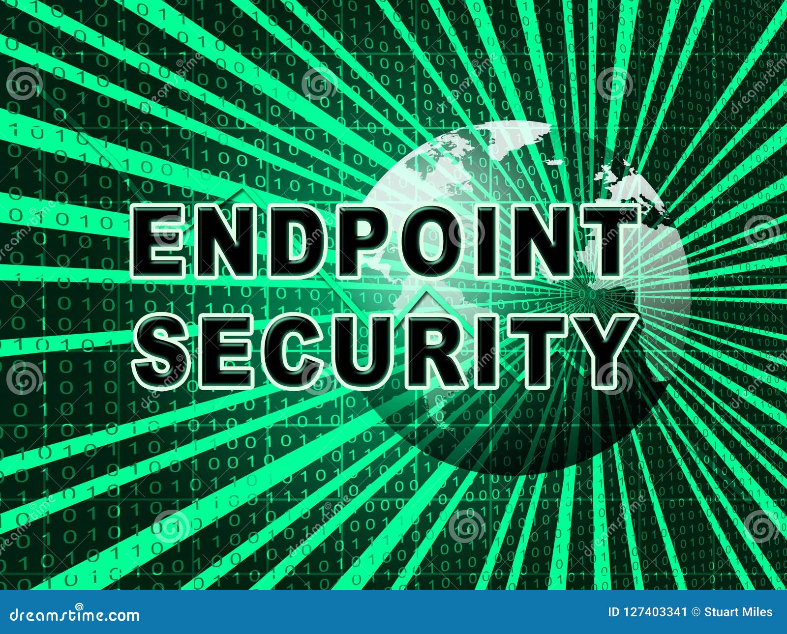 Endpoint Security Safe System Protection 3d Illustration Stock
