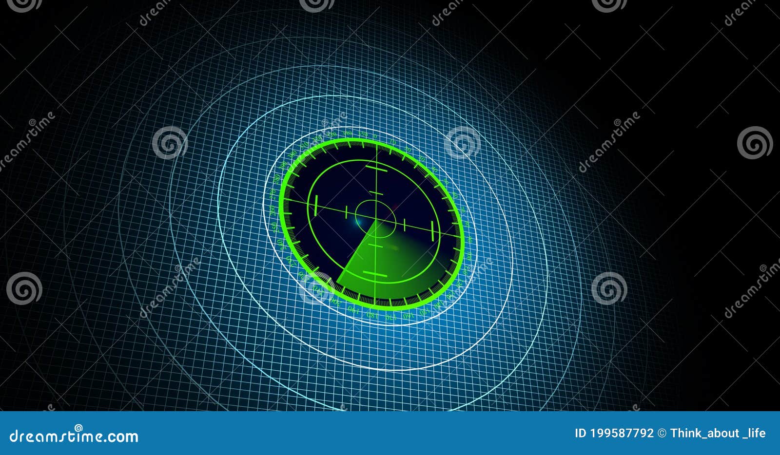 enemy aircrafts or ships detected by radar scan, object`s speed and location monitoring. scanning object by radar. 4k resolution c