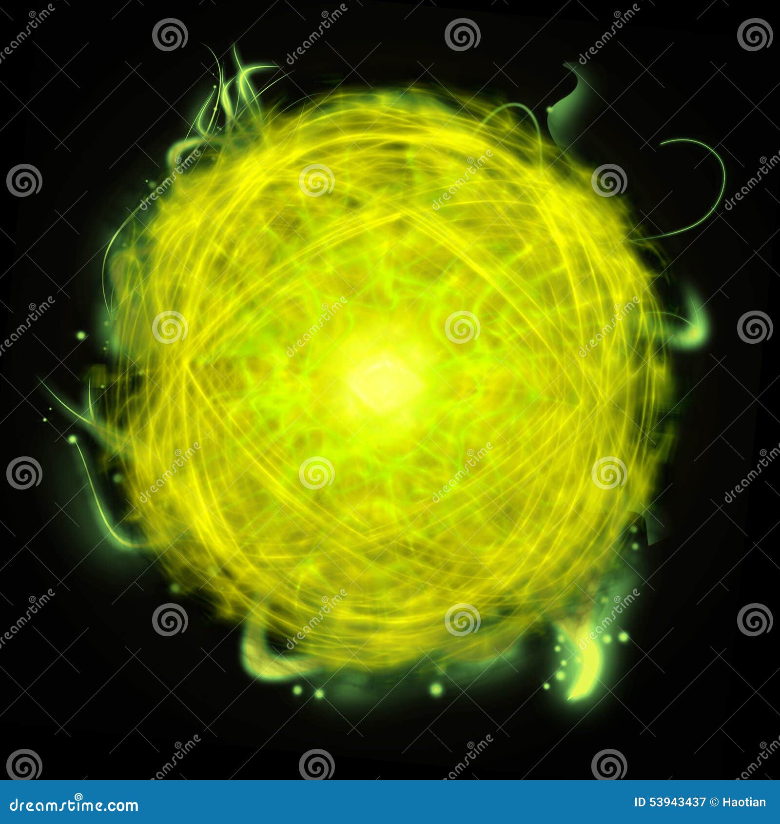 Energy ball stock illustration. Illustration of effects 53943437