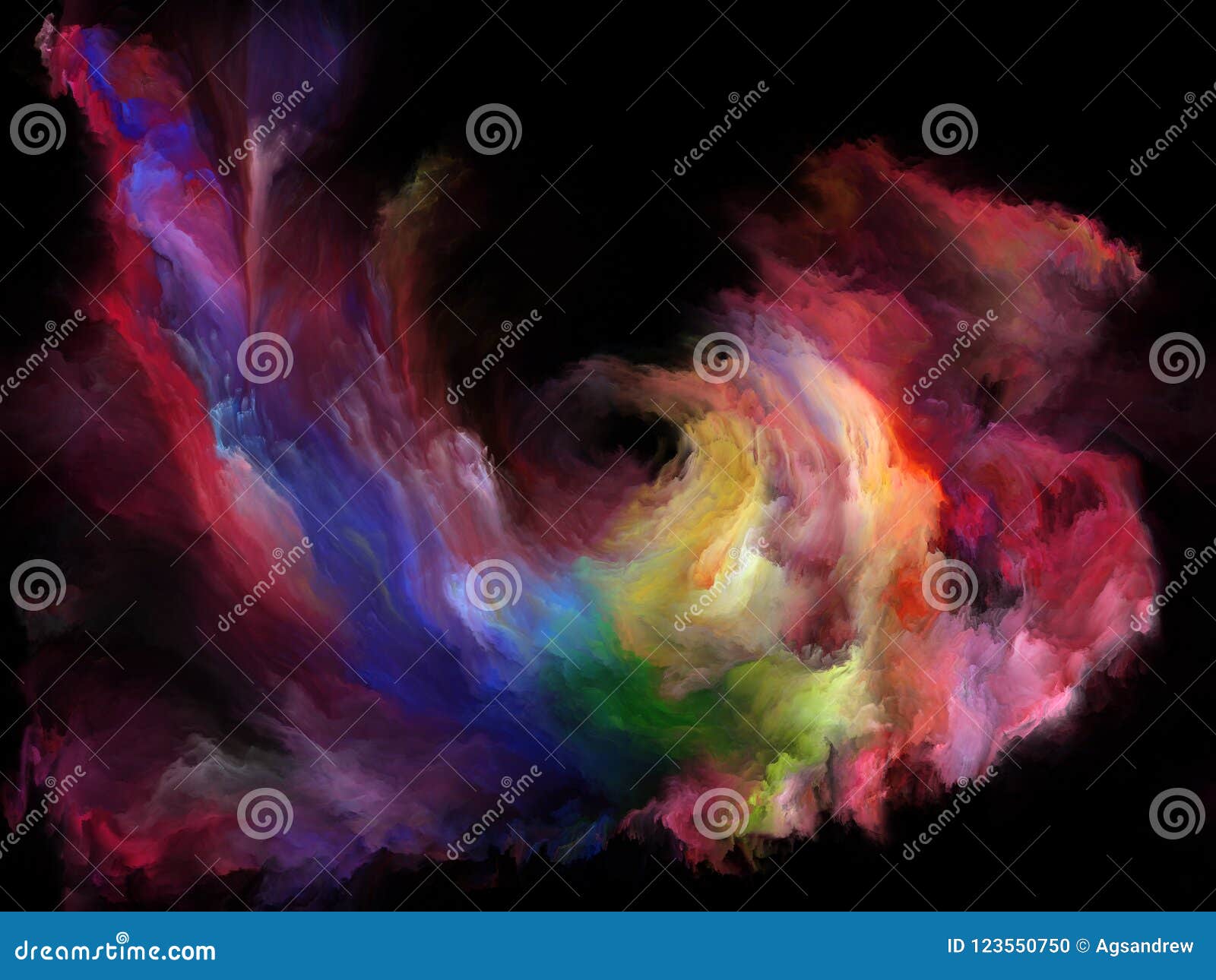 Energy of Color Motion stock illustration. Illustration of multicolored