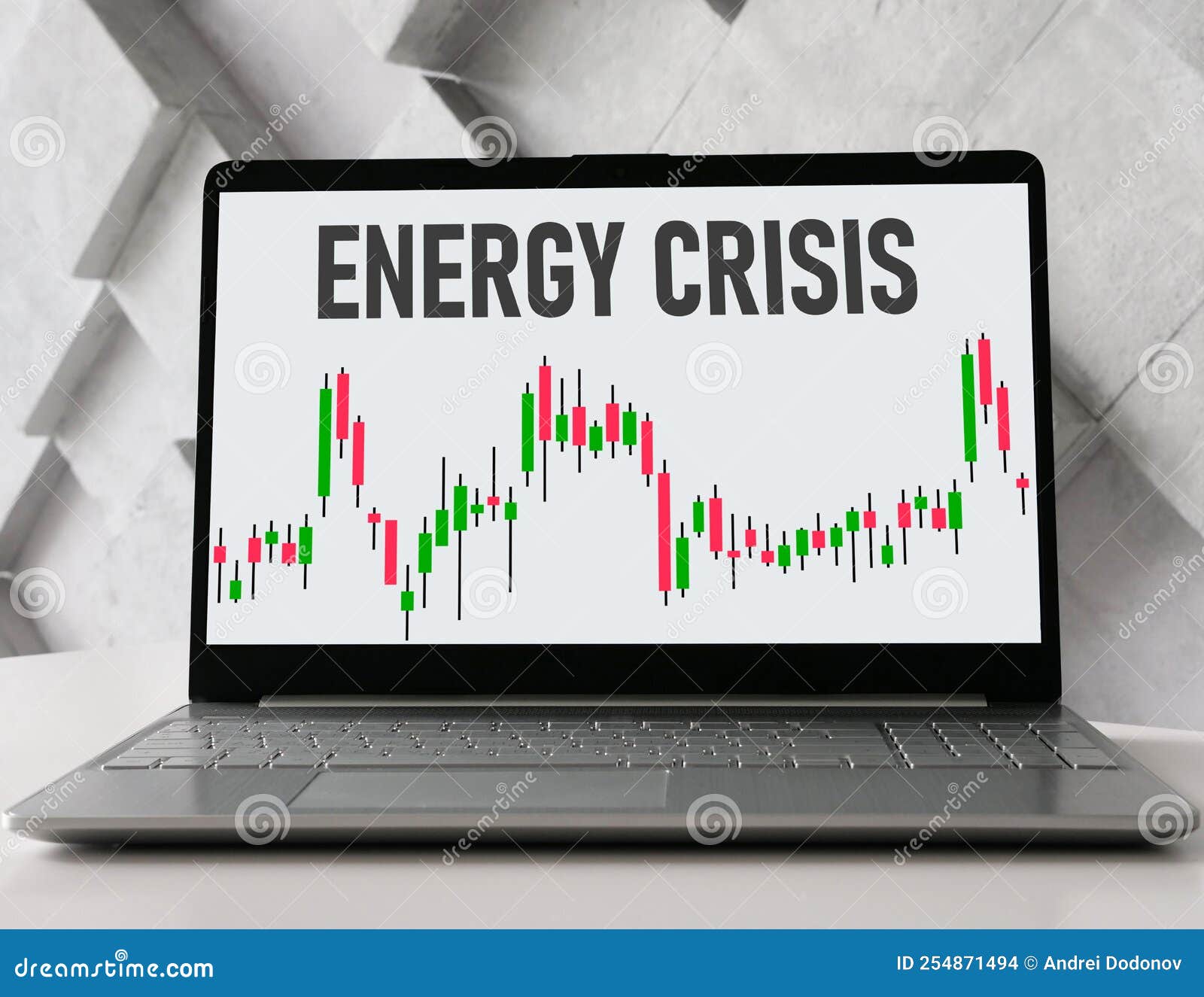 Energy Crisis is Shown Using the Text Stock Photo Image of sanction