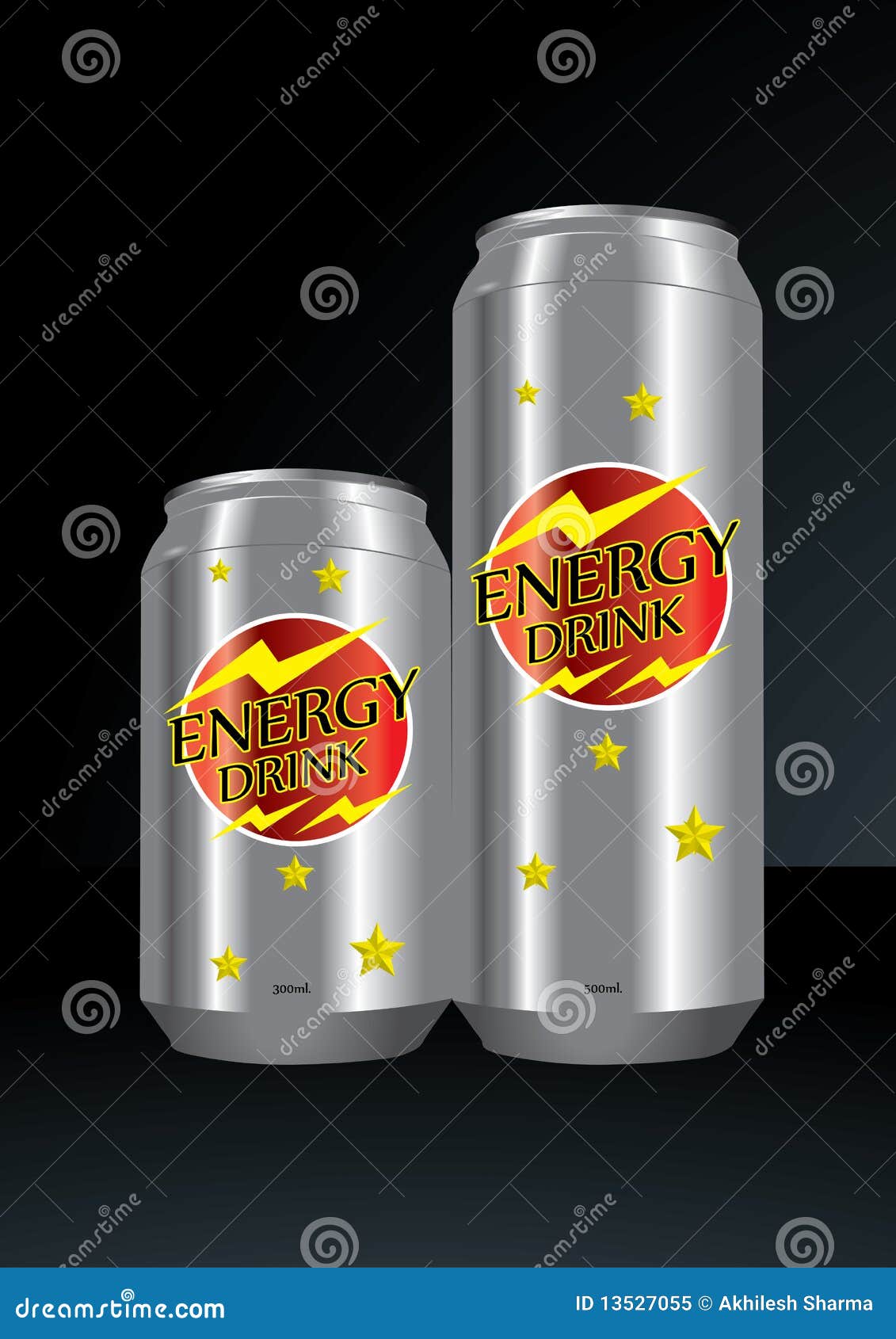 Energy drink illustration stock vector. Illustration of black - 13527055