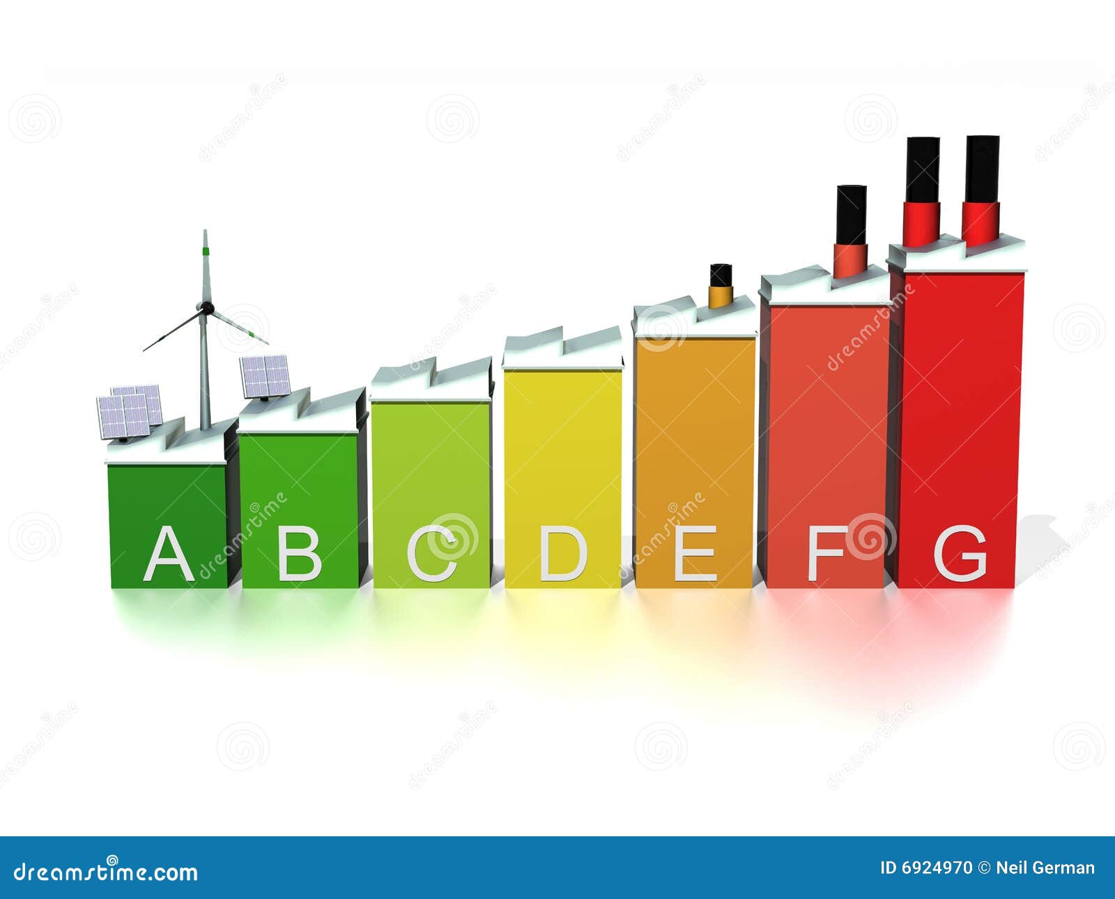 Energy Efficiency Rating in Industry Stock Illustration Illustration