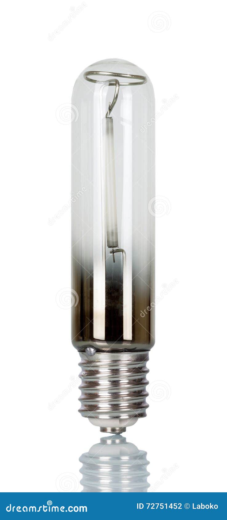 Energyefficient Sodium Lamp Isolated on White. Stock Photo Image of