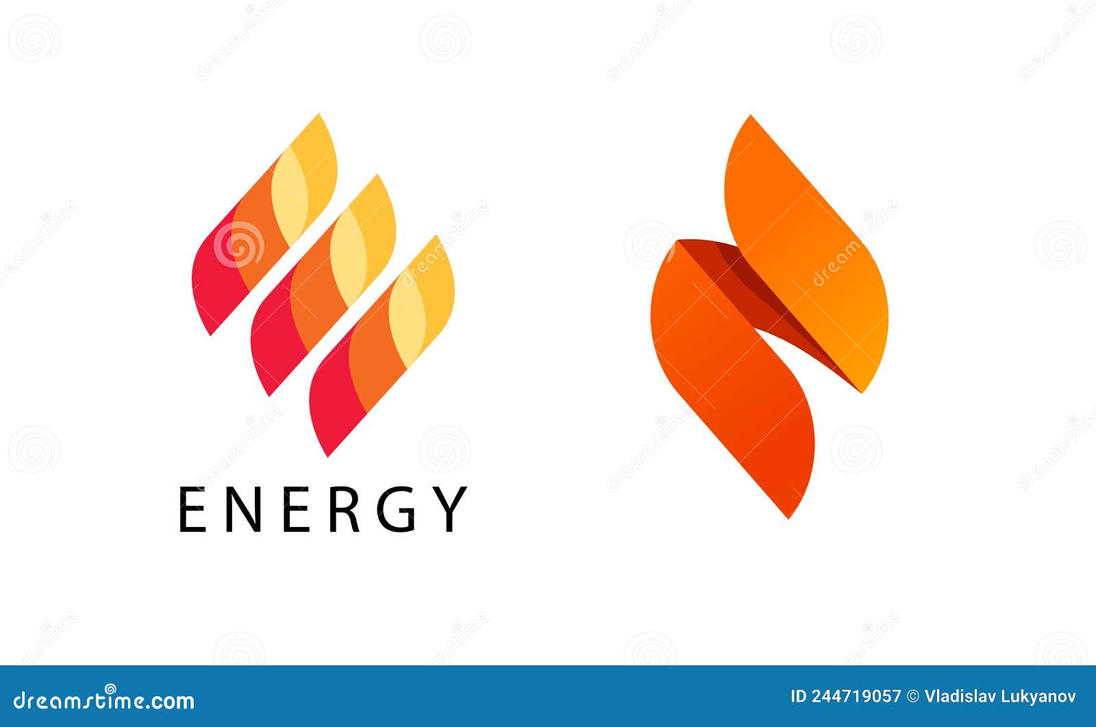 energy flame logo  or gas ignite abstract logotype orange red yellow color 3d  , concept of fire power torch