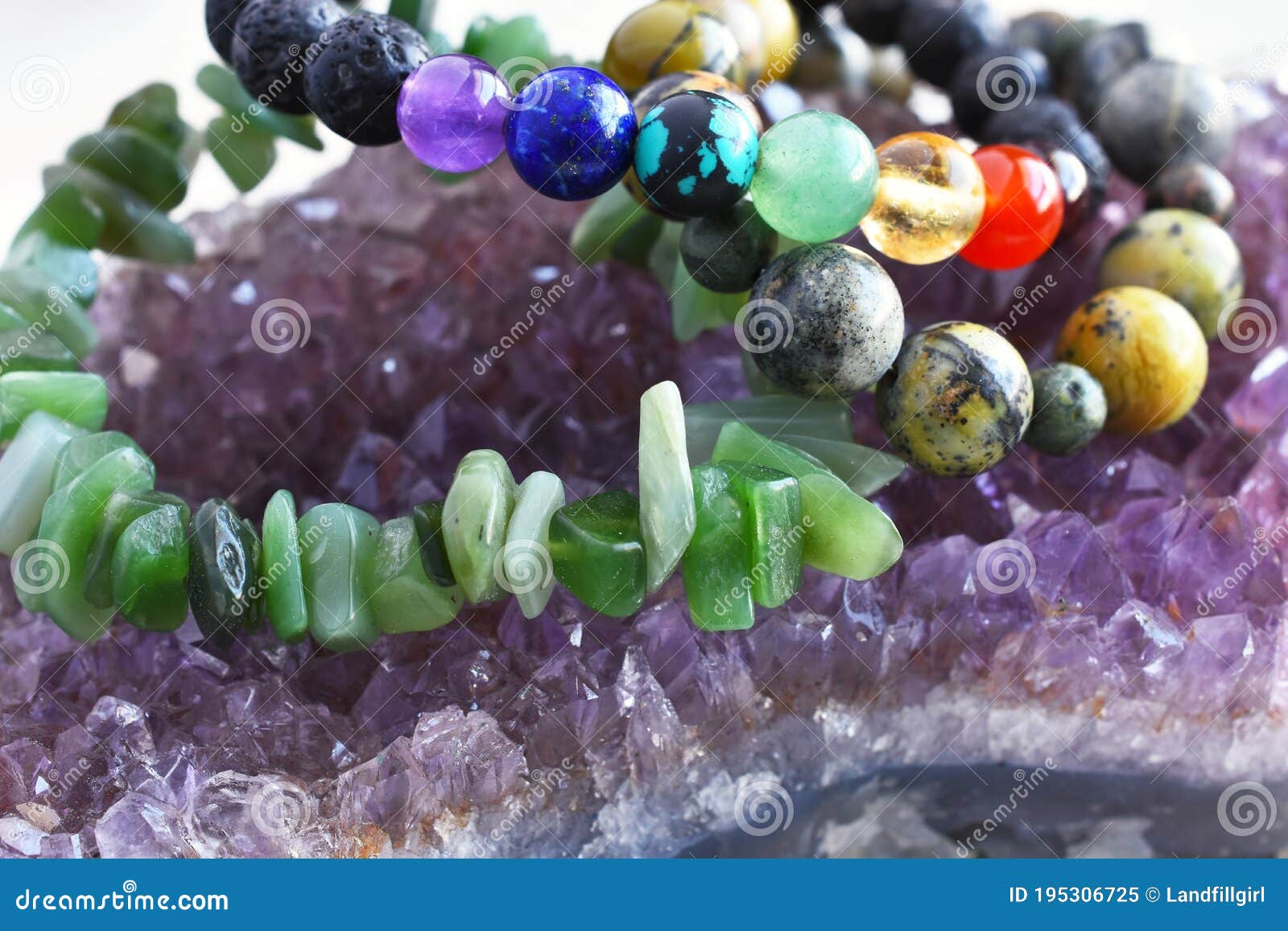 Purple Amethyst Beads Bracelet For Healing Size 8 mm