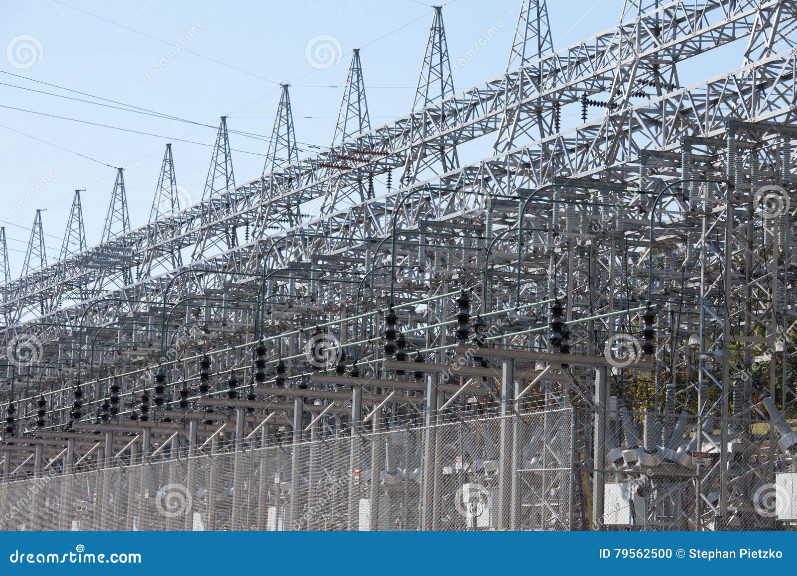 energy industry electric grid transformer station