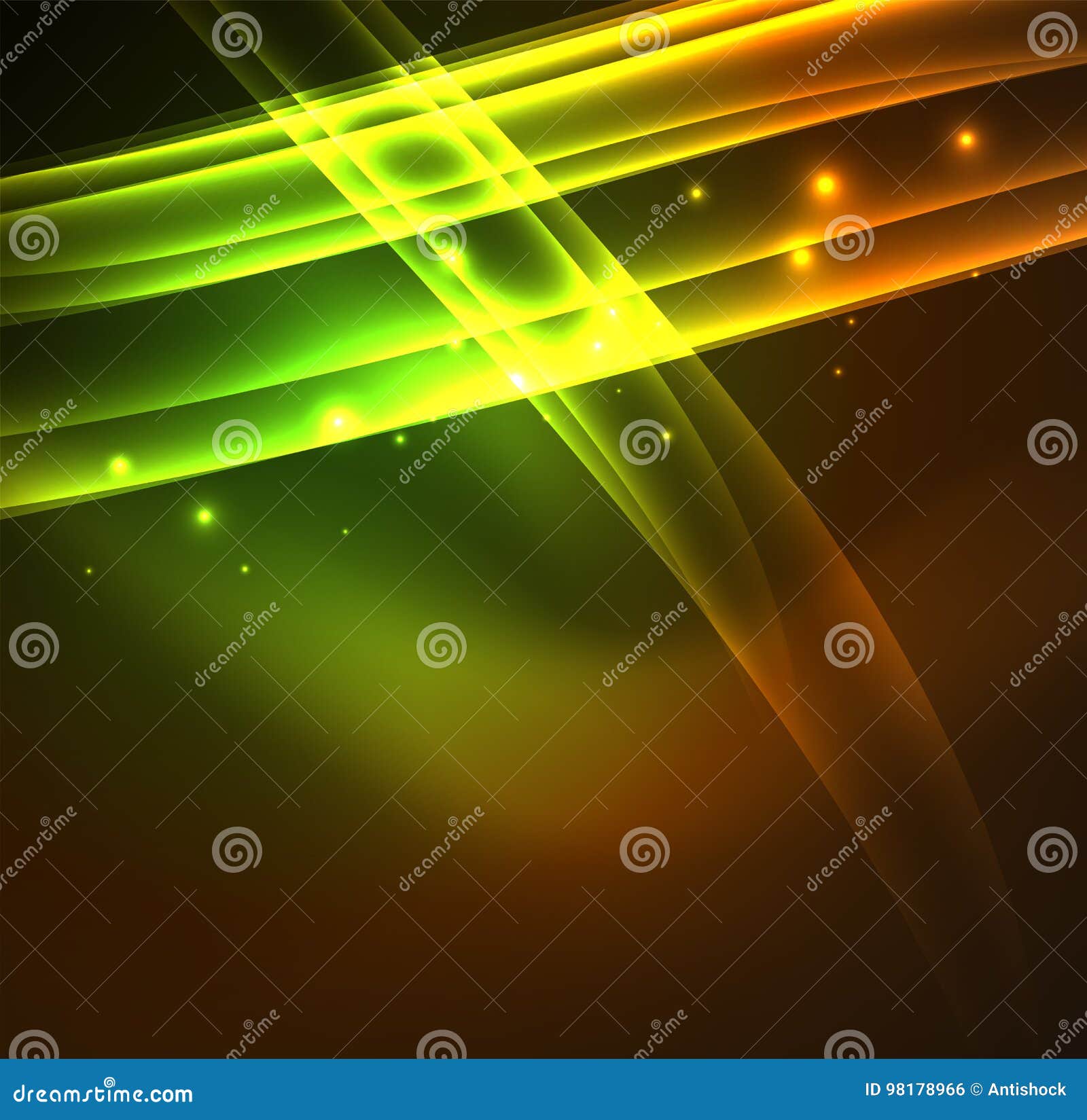 energy lines, glowing waves in the dark,  abstract background