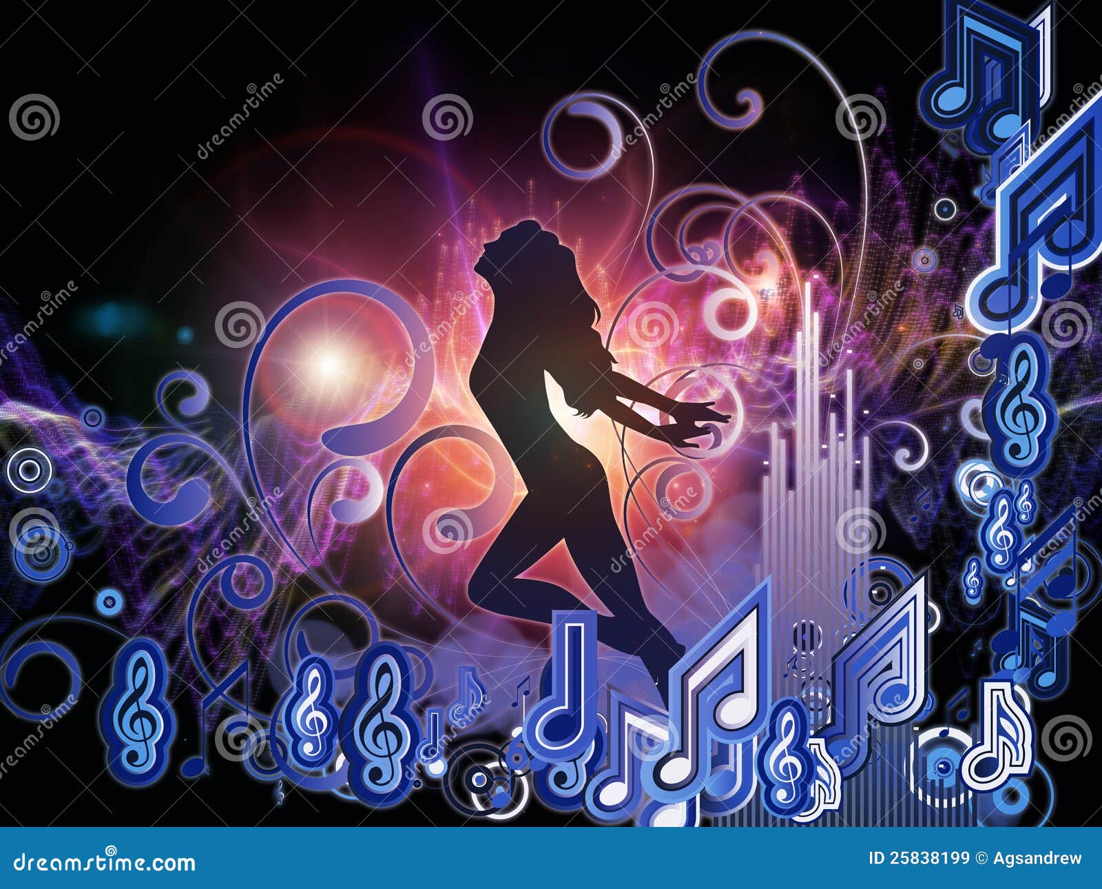 Energy of Music stock illustration. Illustration of song 25838199