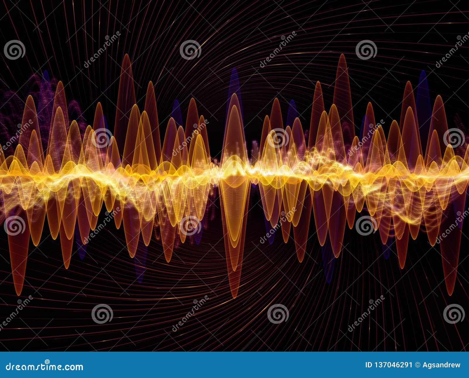 Energy of Oscillation stock illustration. Illustration of color 137046291
